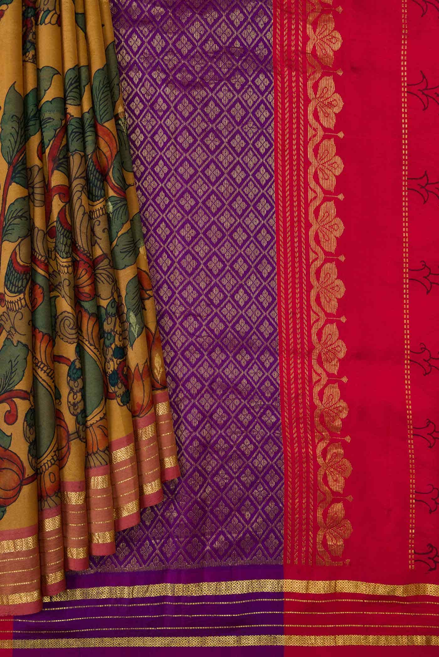 Multi Kanchipuram Silk Saree