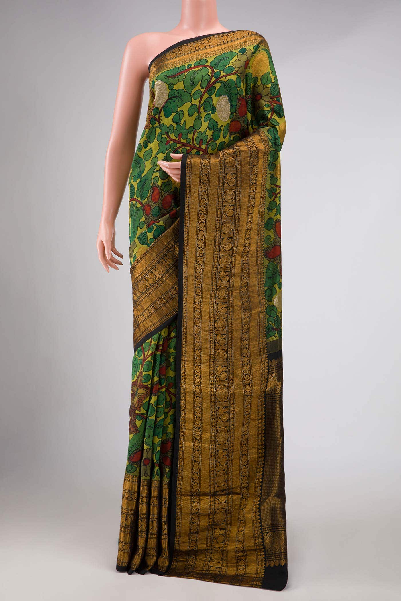 Light Green Kanchipuram Silk Saree