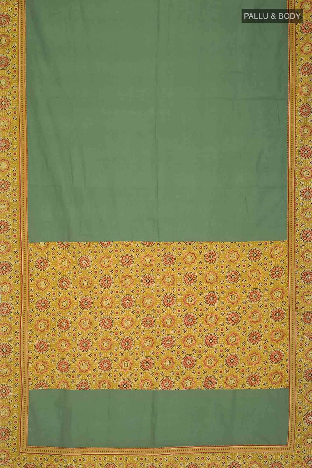 Green Cotton Saree