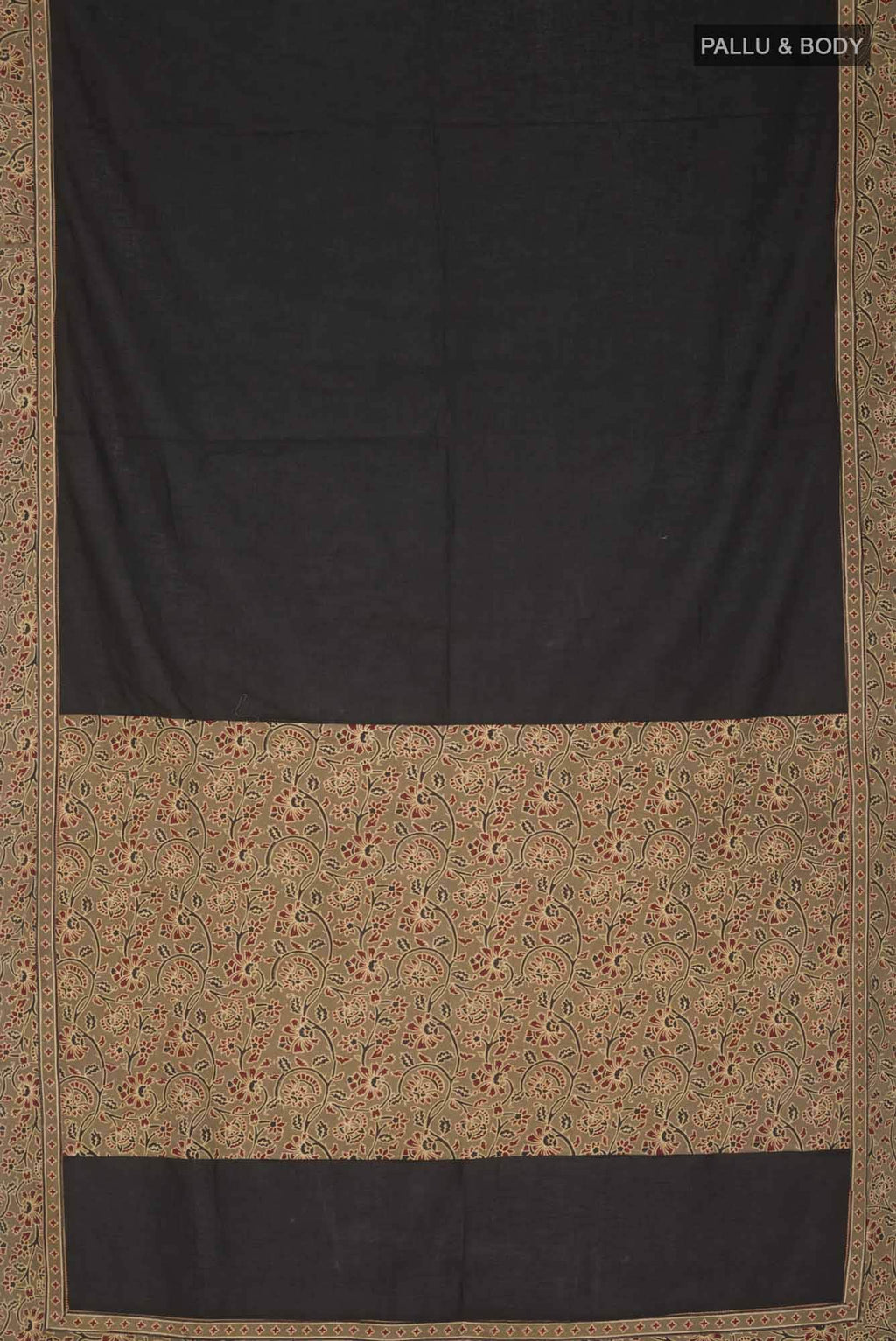 Black Cotton Saree