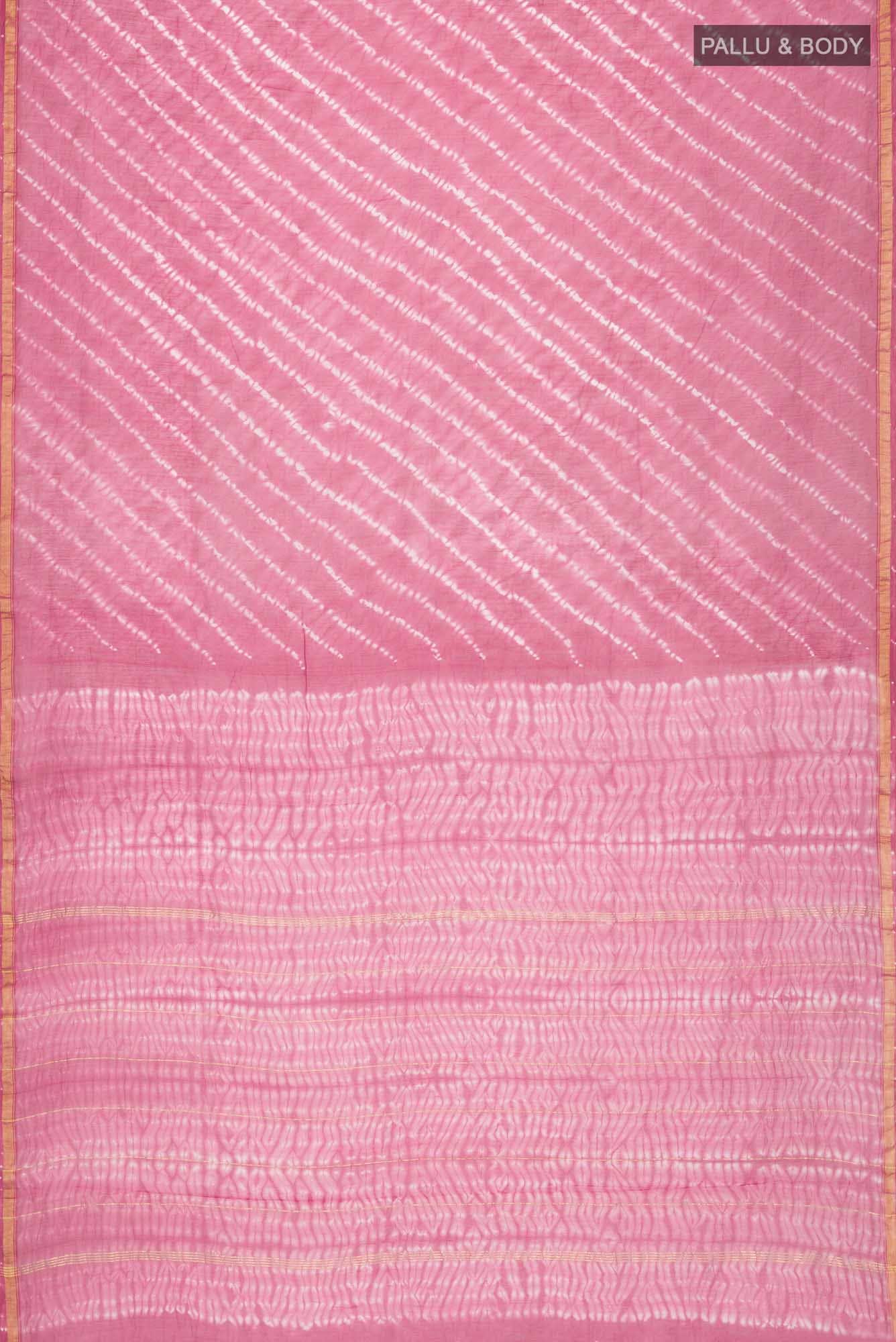 Pink Chanderi Silk Cotton Saree
