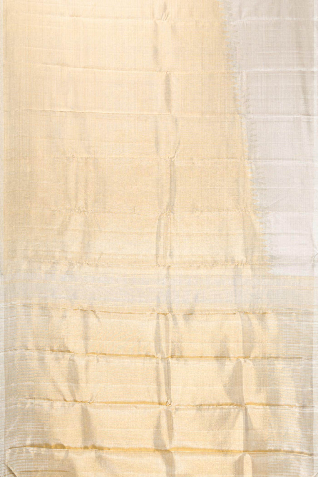 Silver Dual Tone Kanchipuram Tissue Silk Saree