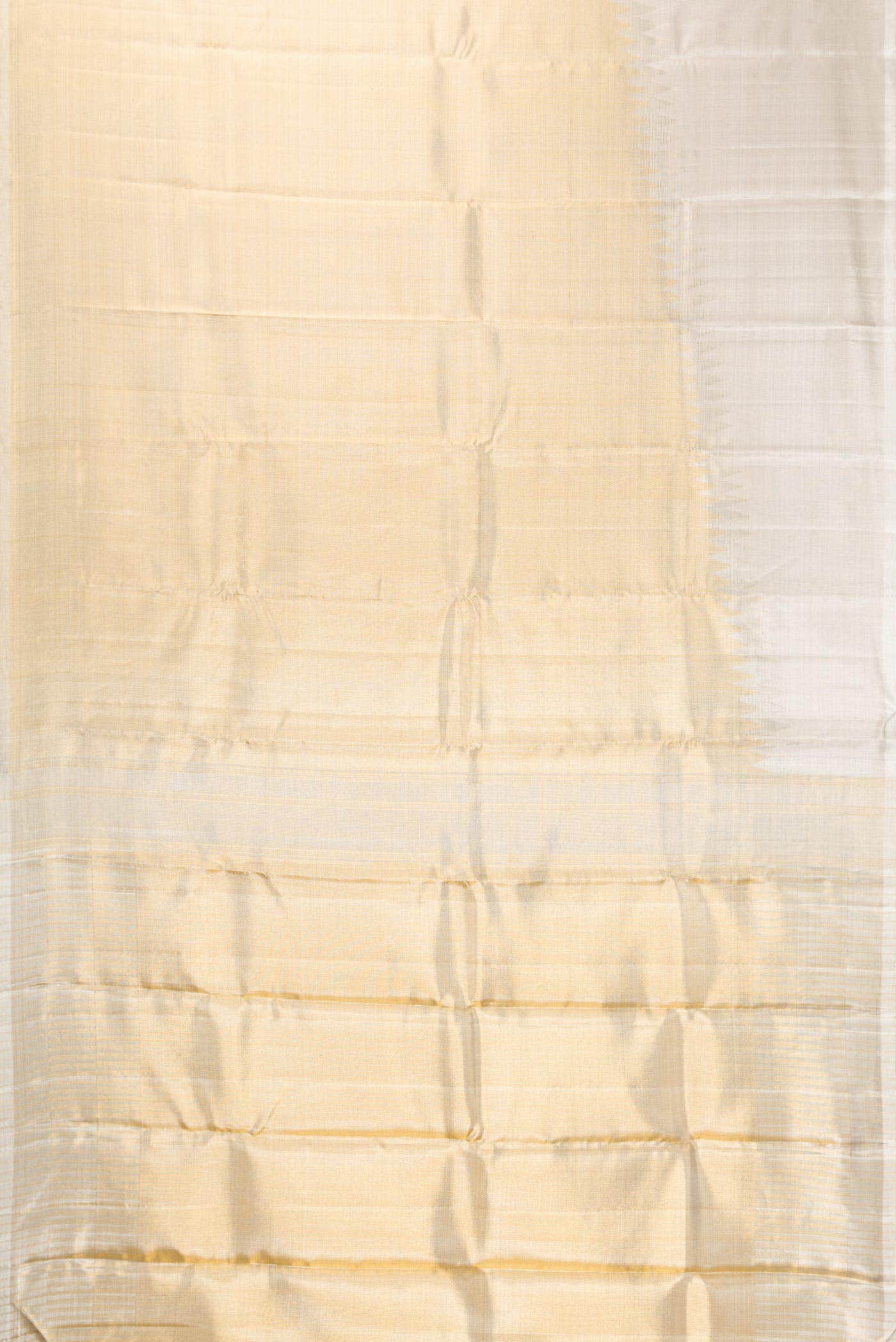 Silver Dual Tone Kanchipuram Tissue Silk Saree
