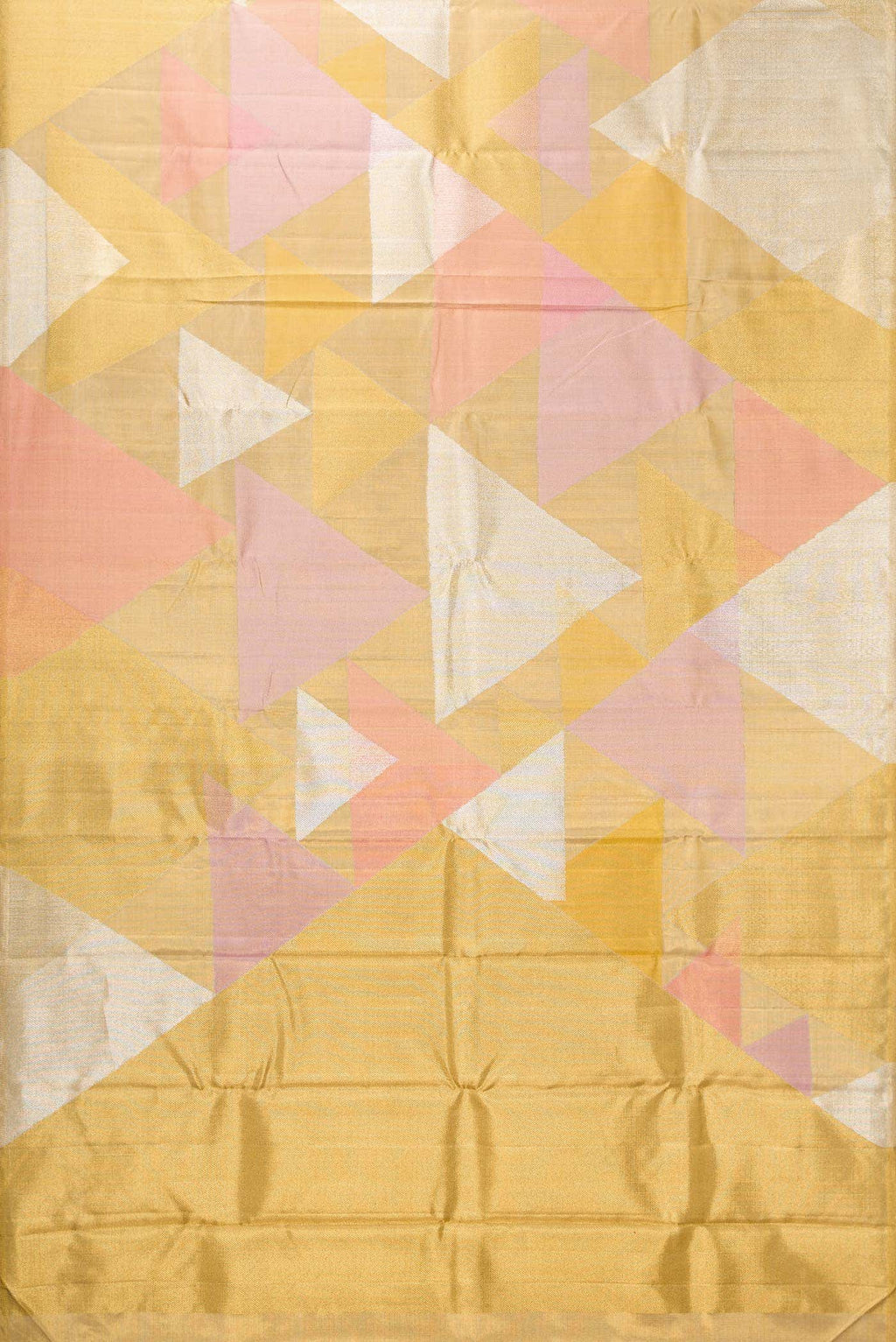 Gold Dual Tone Kanchipuram Tissue Silk Saree