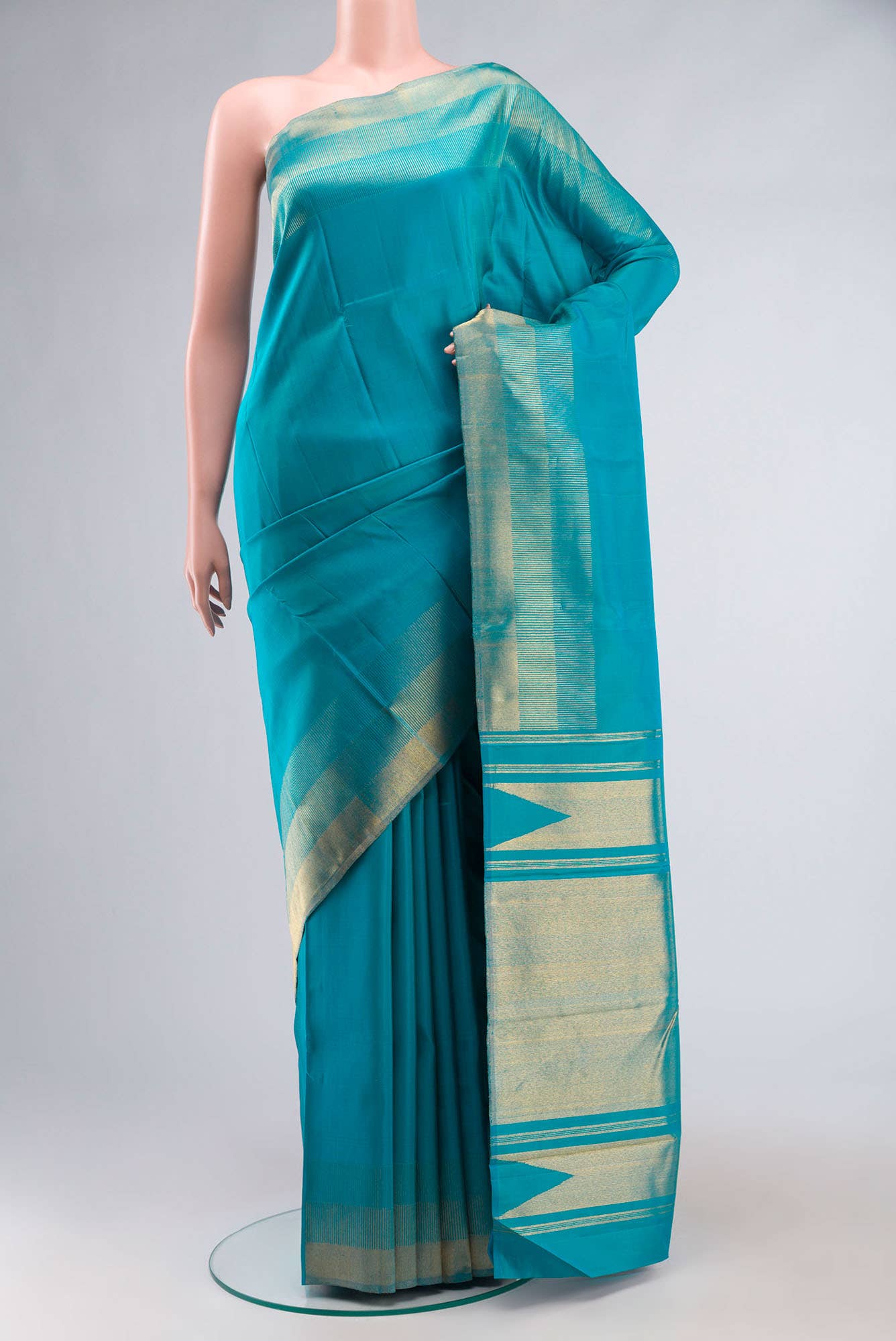 Blue Kanchipuram Silk Saree
