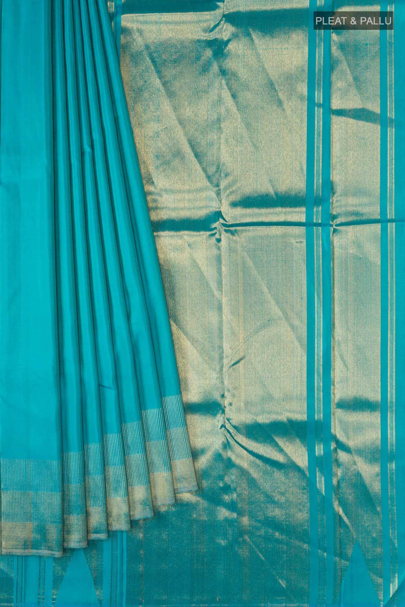 Blue Kanchipuram Silk Saree