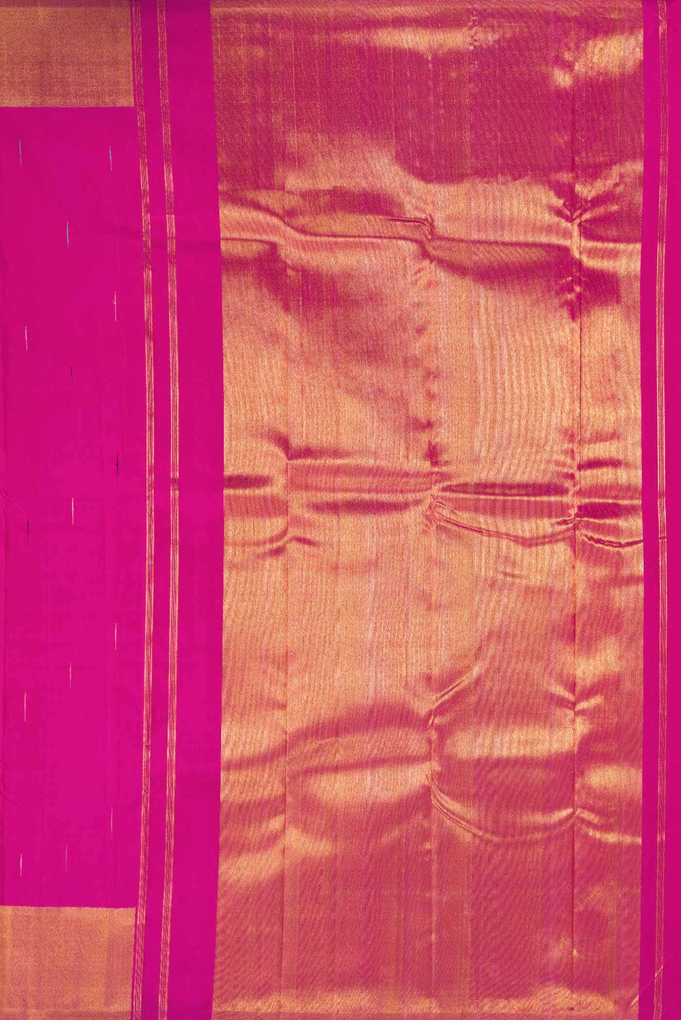 Rani Pink Dual Tone Kanchipuram Silk Saree