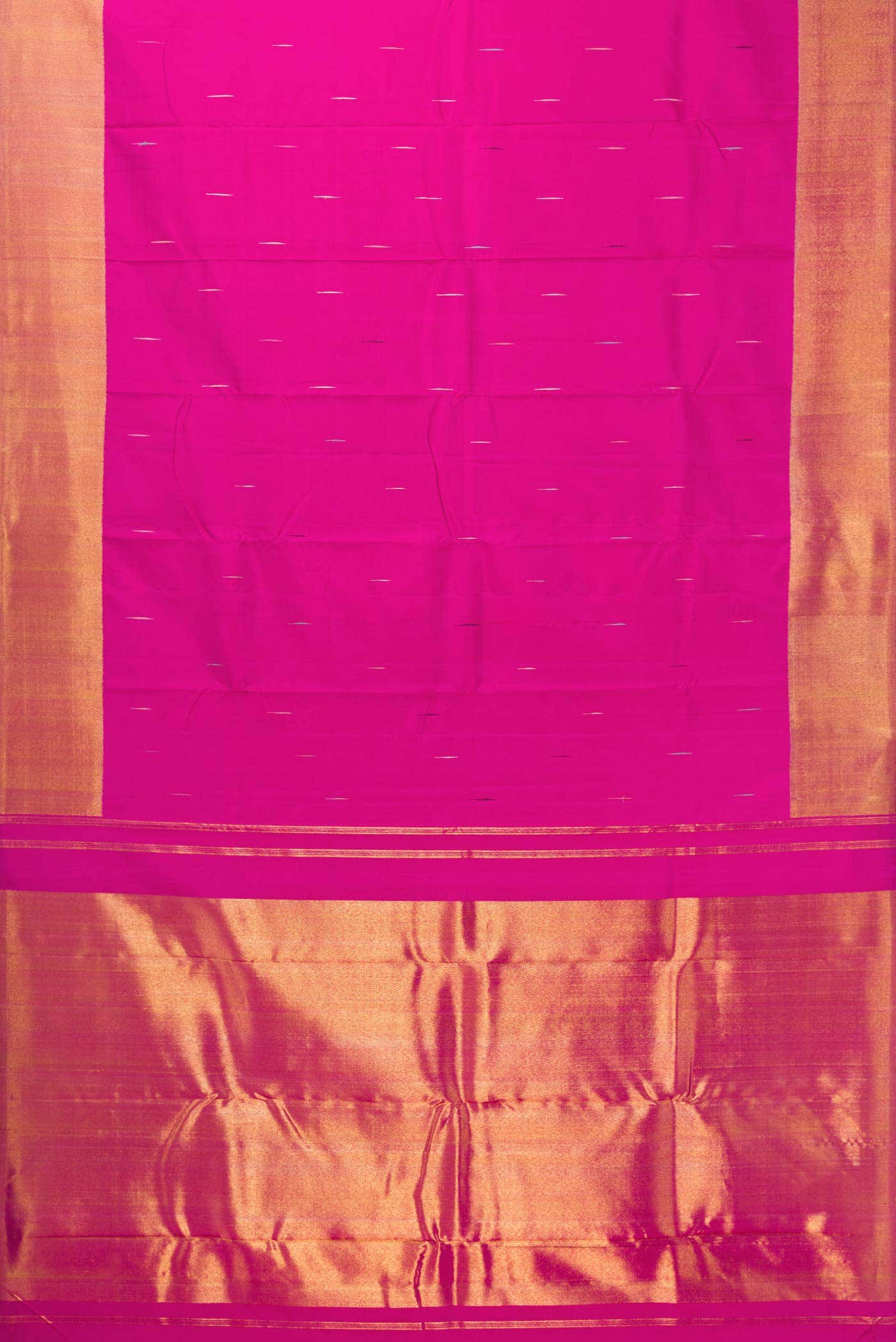Rani Pink Dual Tone Kanchipuram Silk Saree