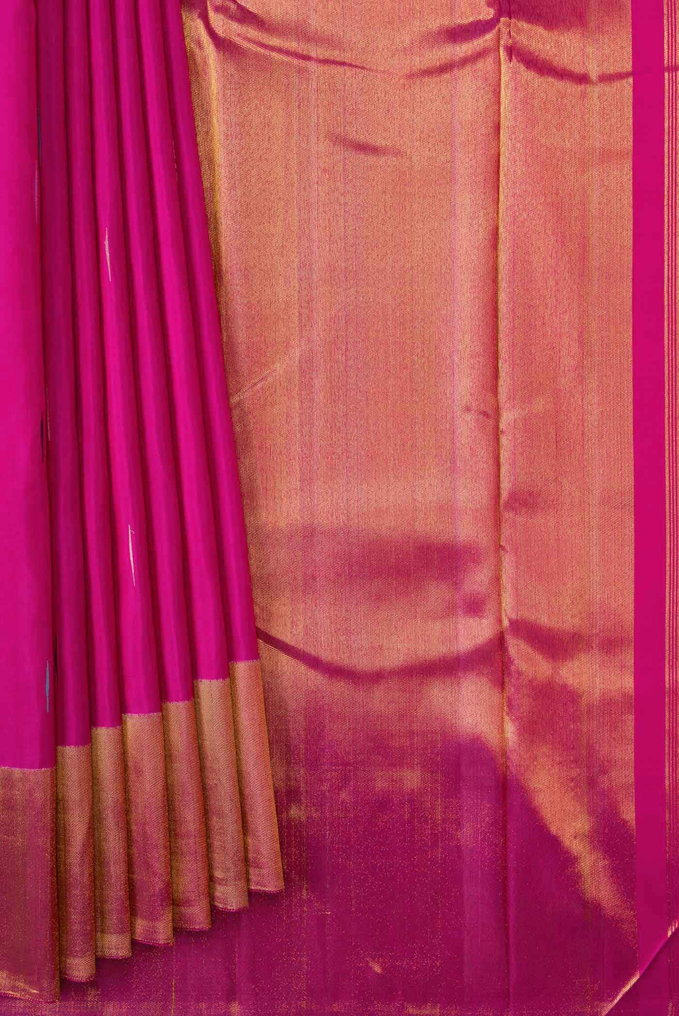 Rani Pink Dual Tone Kanchipuram Silk Saree
