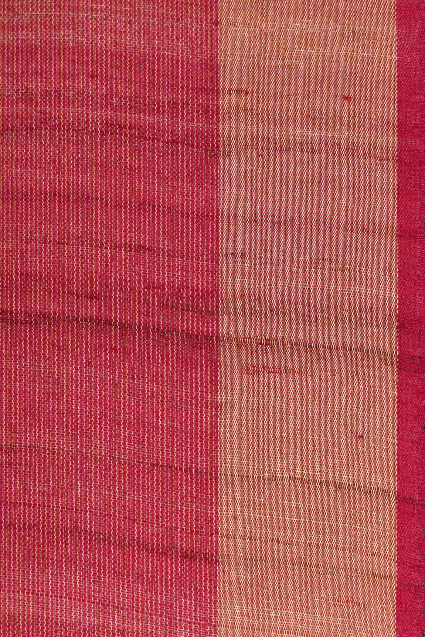 Maroon Dual Tone Tussar Silk Saree