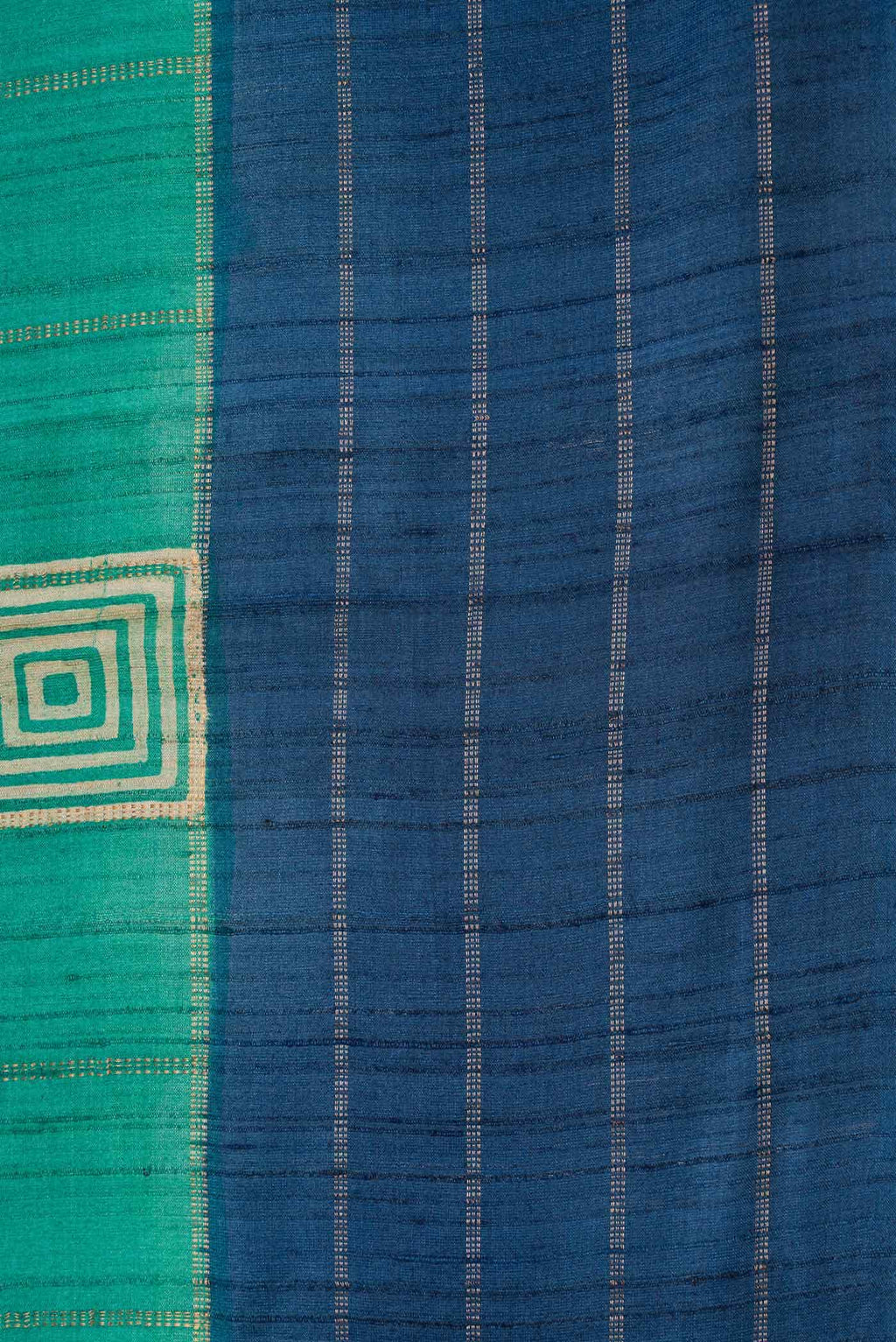 Green Tussar Silk Saree