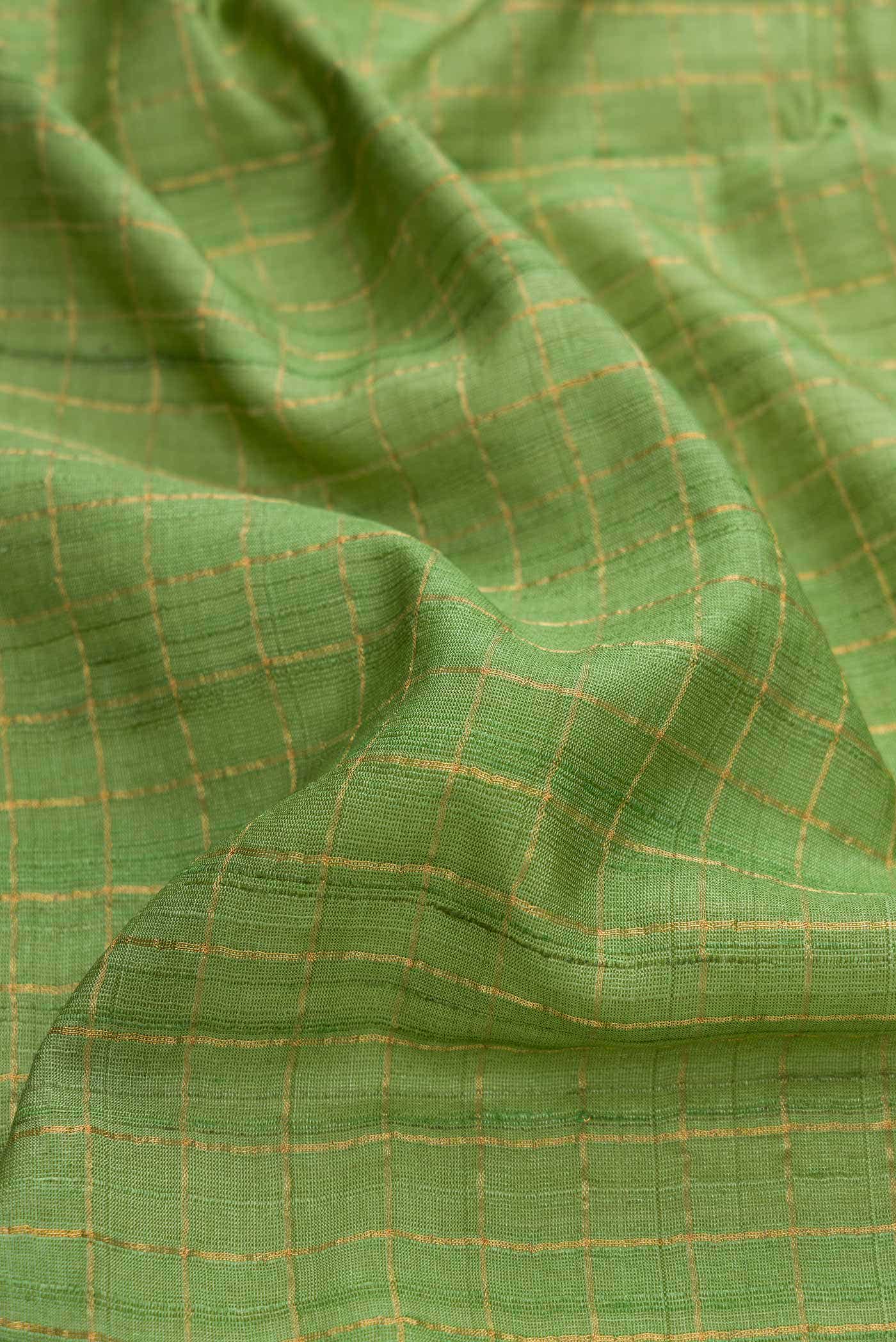 Green Dual Tone Tussar Silk Saree