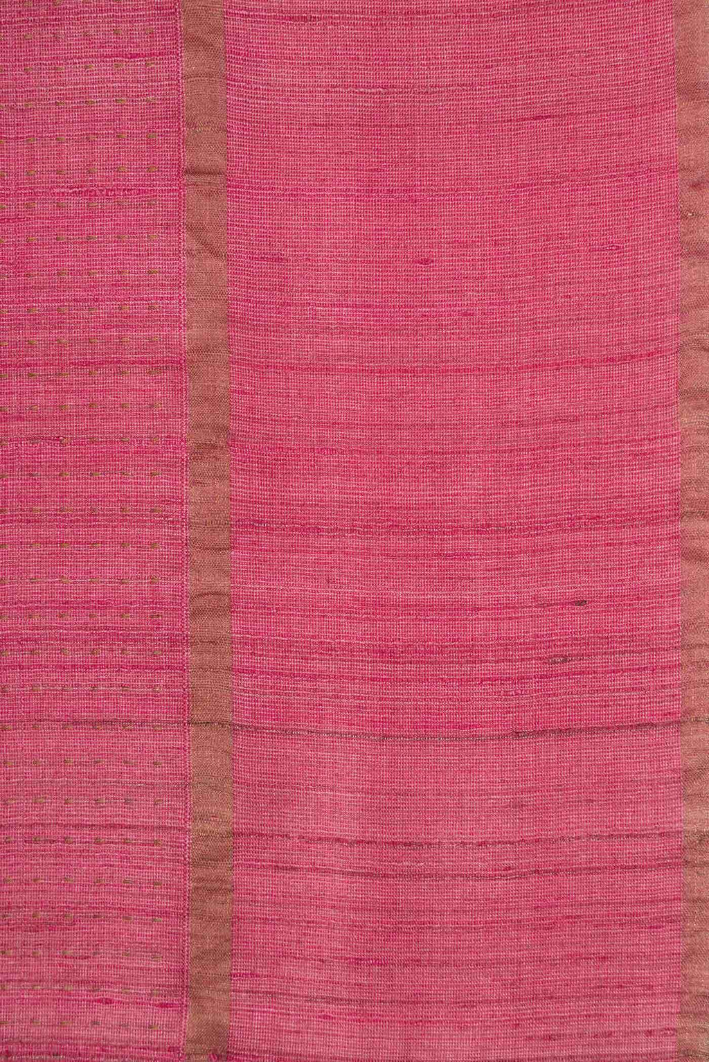 Pink Dual Tone Tussar Silk Saree