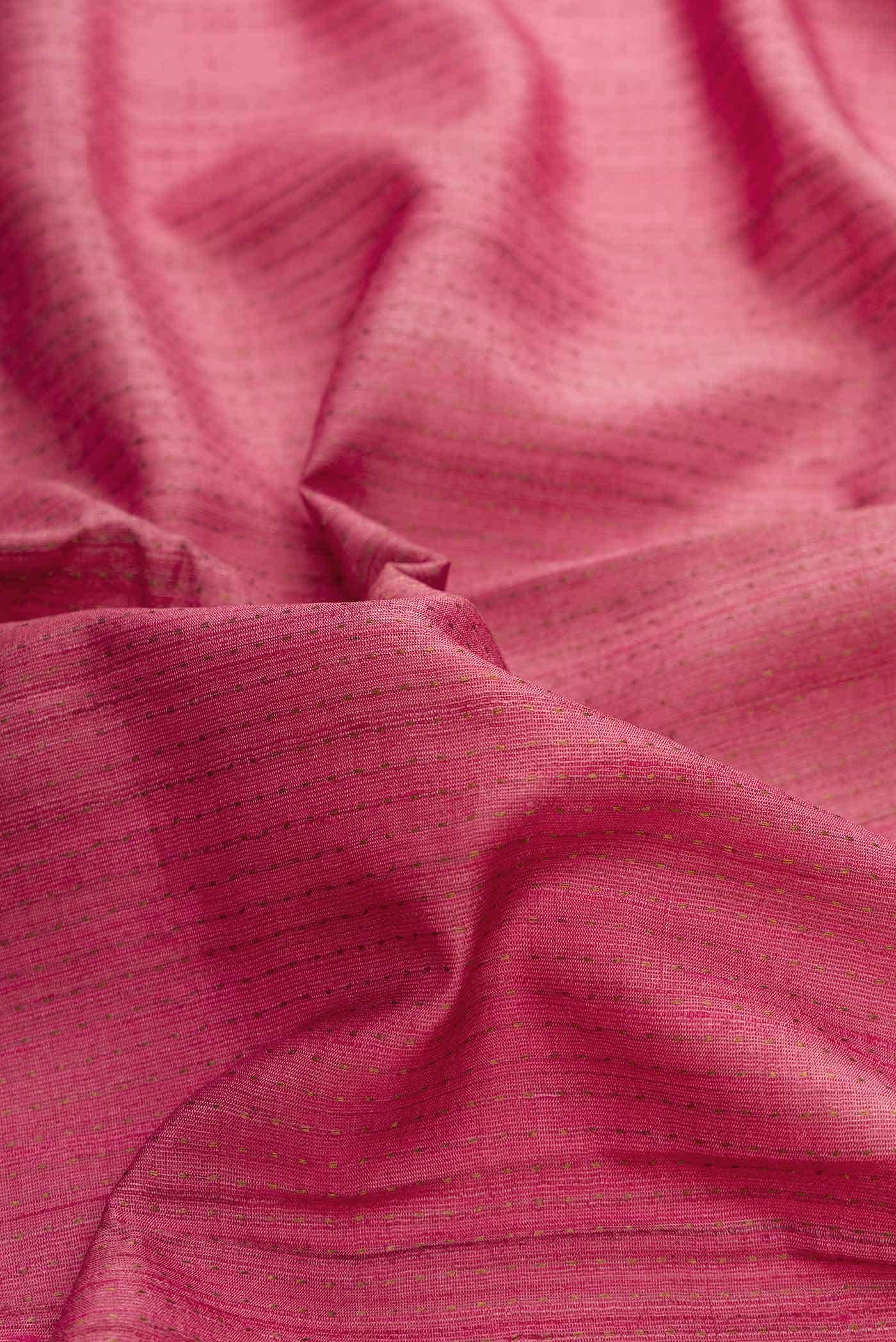 Pink Dual Tone Tussar Silk Saree