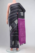 Beige Bhagalpuri Tussar Silk Saree