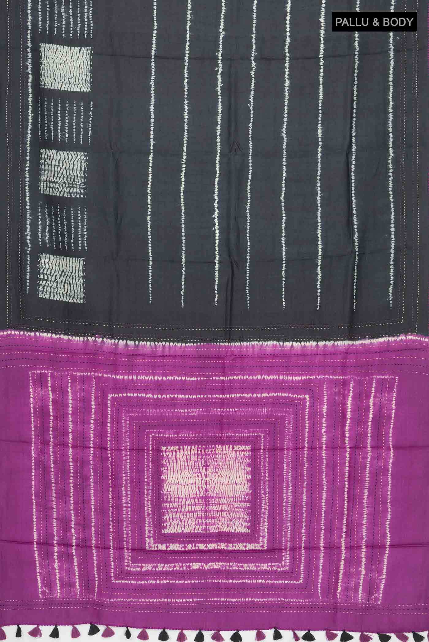 Beige Bhagalpuri Tussar Silk Saree
