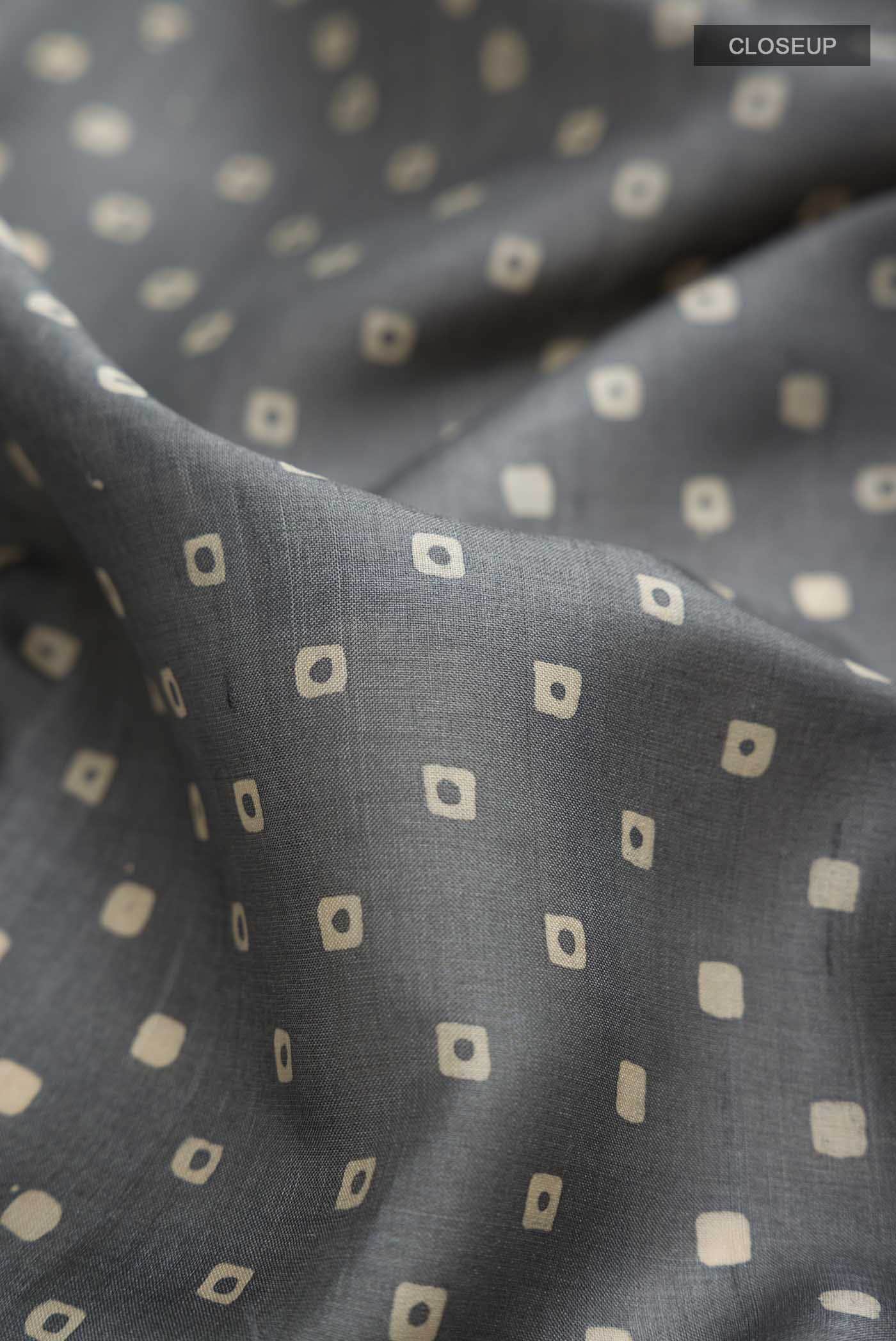 Grey Tussar Silk Saree