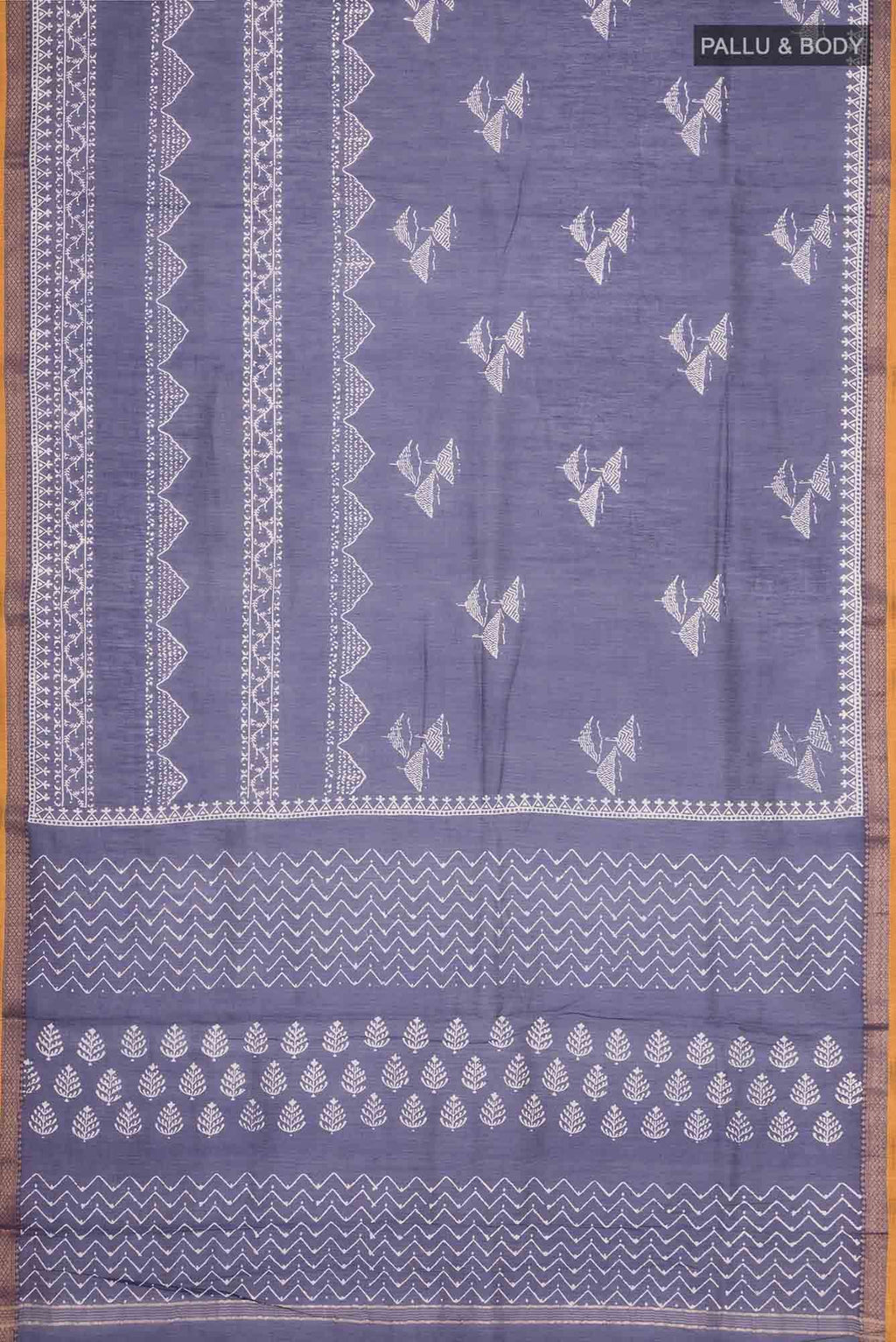 Blue Chanderi Silk Cotton Saree