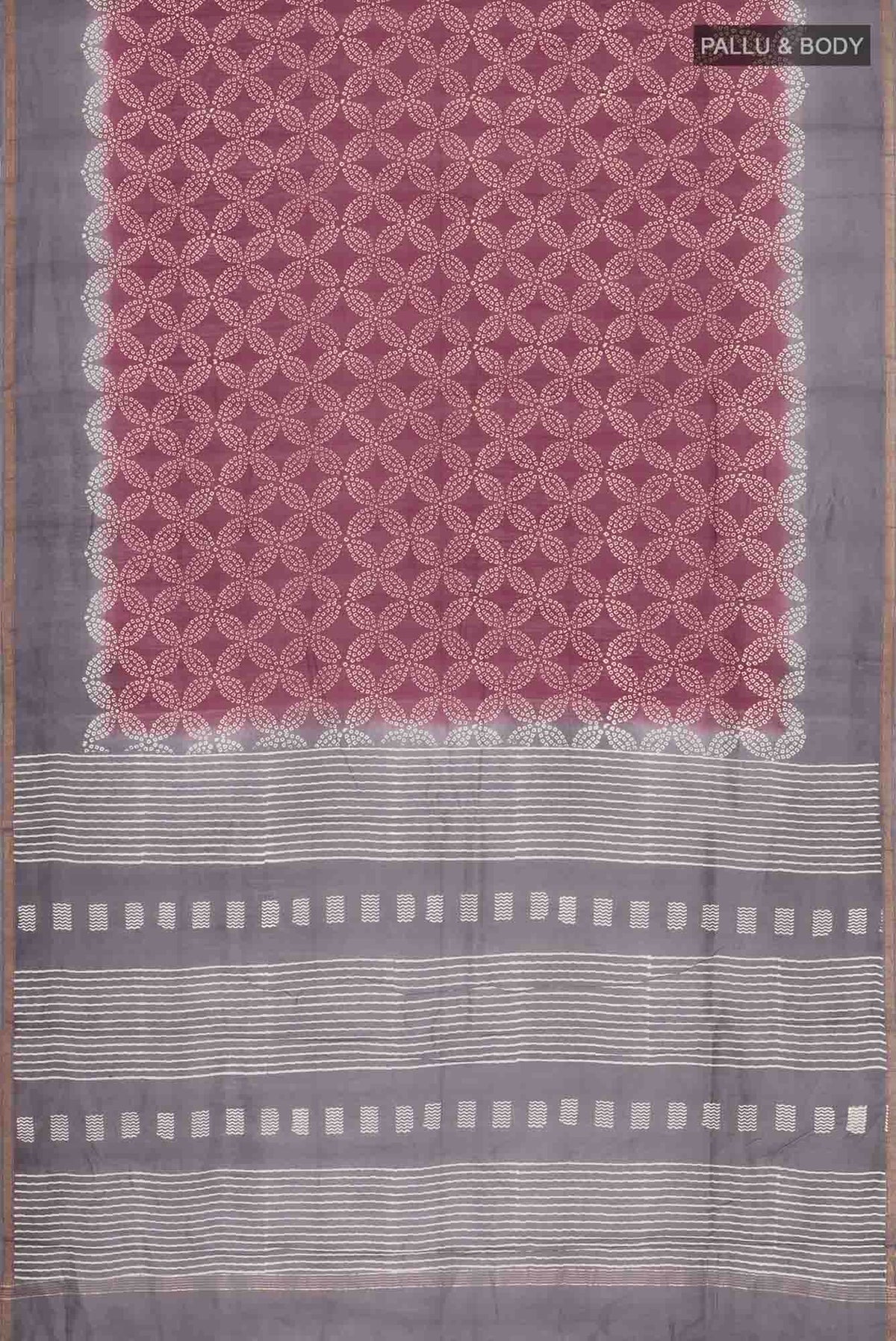 Maroon Chanderi Silk Cotton Saree