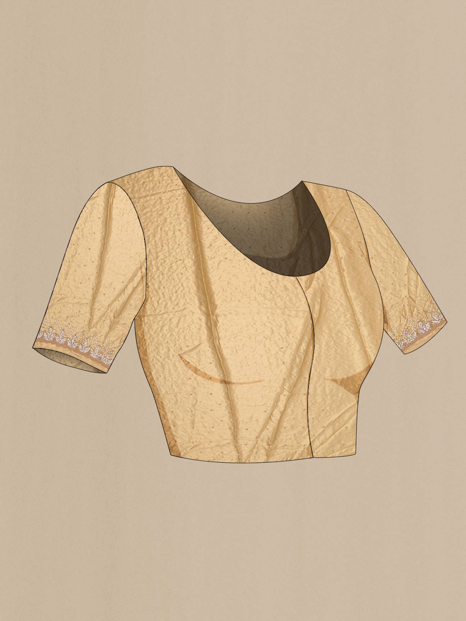 Gold Blended Georgette Saree