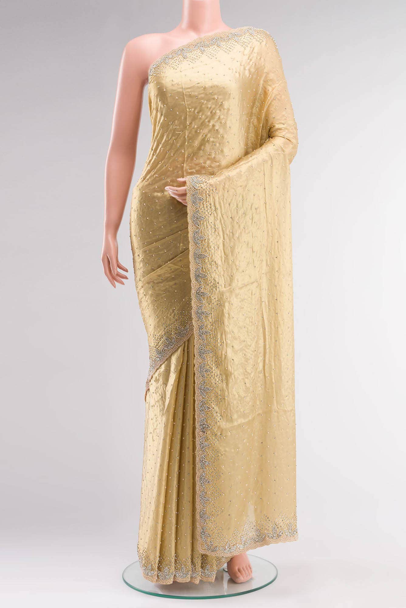 Gold Blended Georgette Saree
