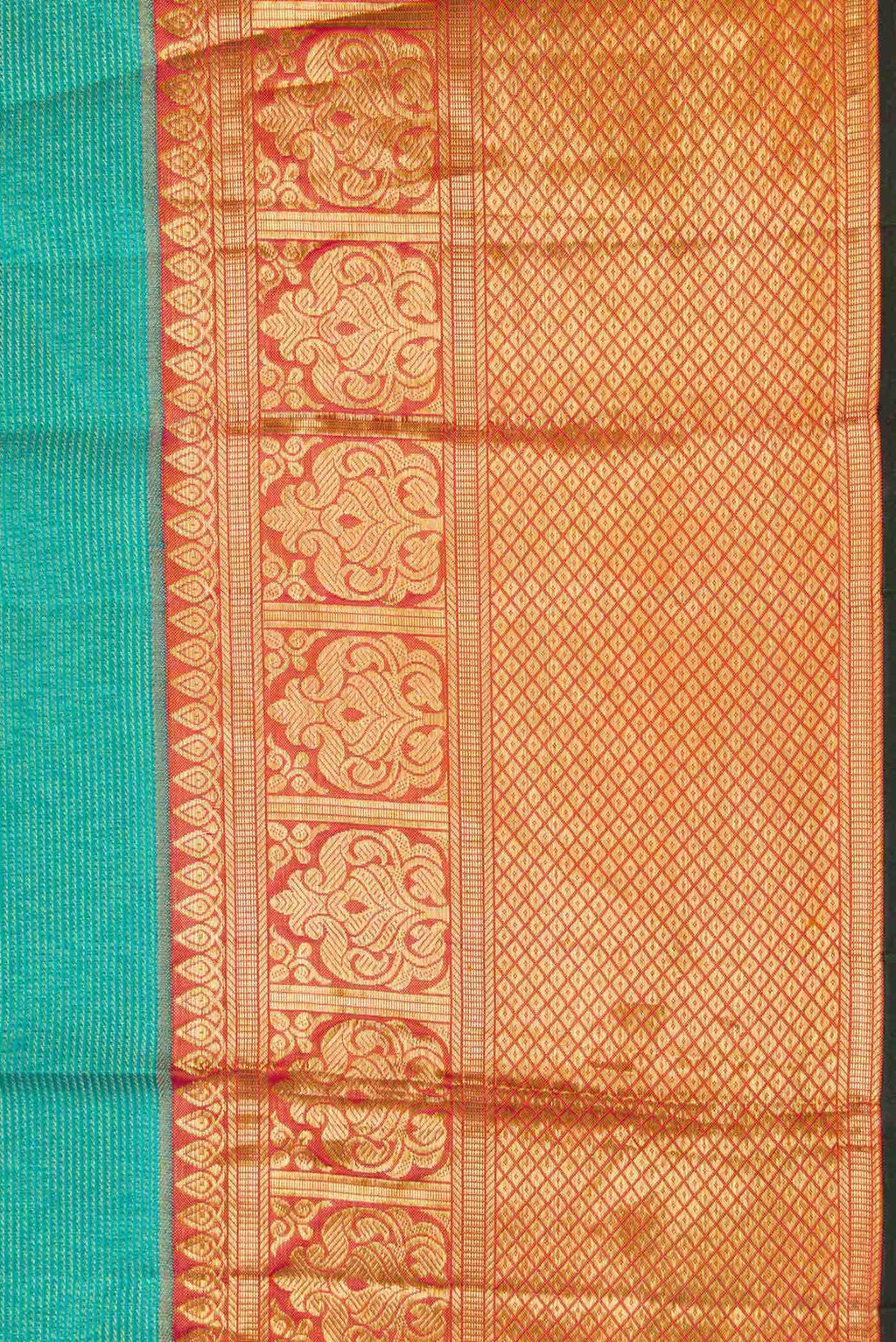 Green Dual Tone Kanchipuram Silk Saree