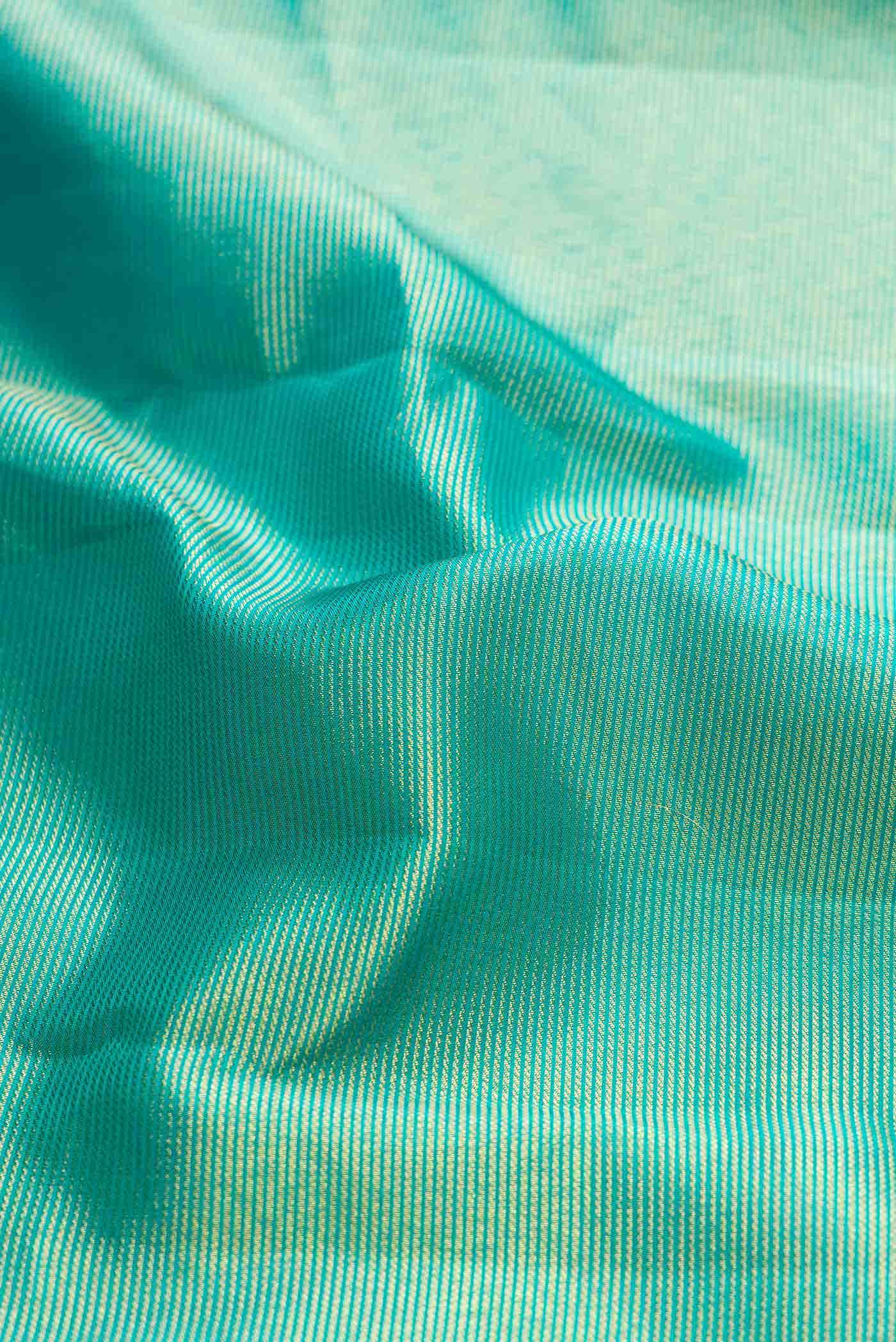 Green Dual Tone Kanchipuram Silk Saree