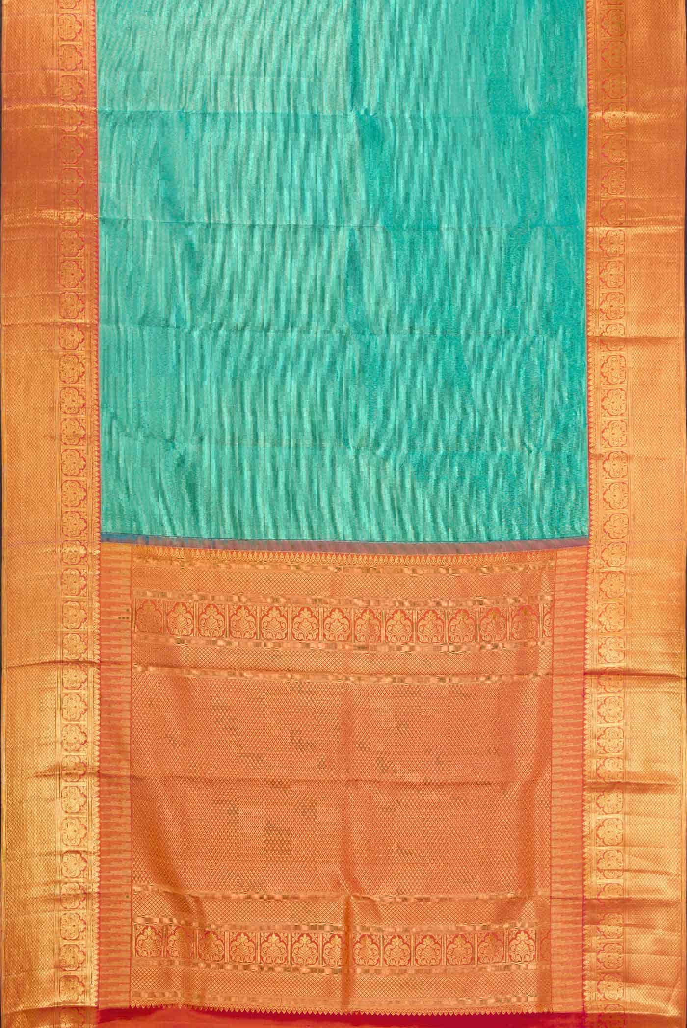 Green Dual Tone Kanchipuram Silk Saree