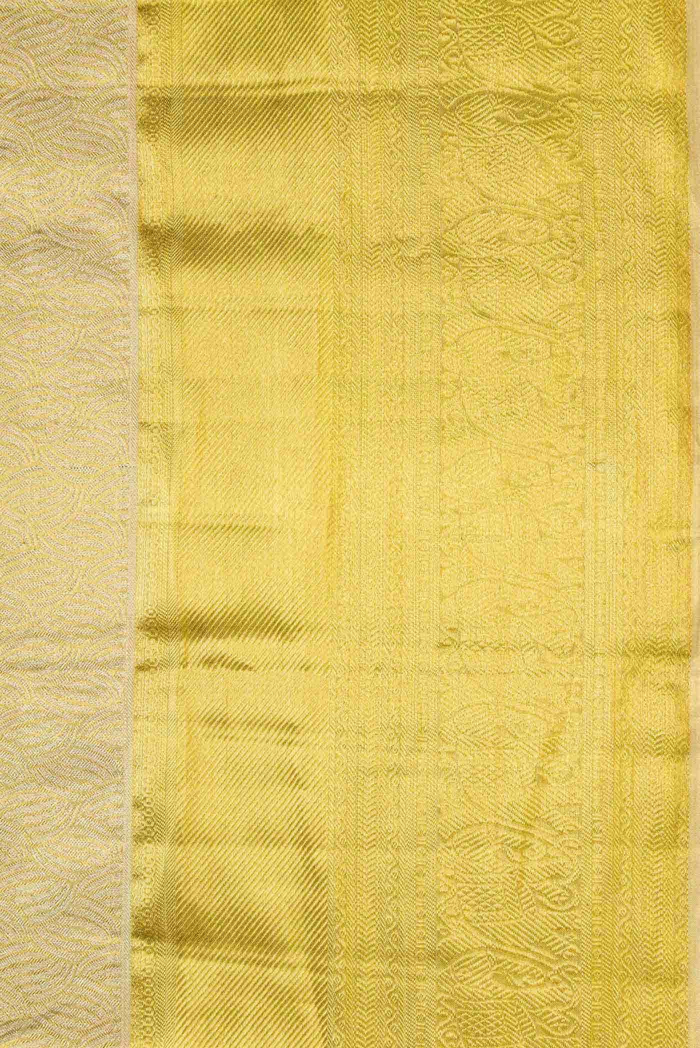 Gold Dual Tone Kanchipuram Tissue Silk Saree