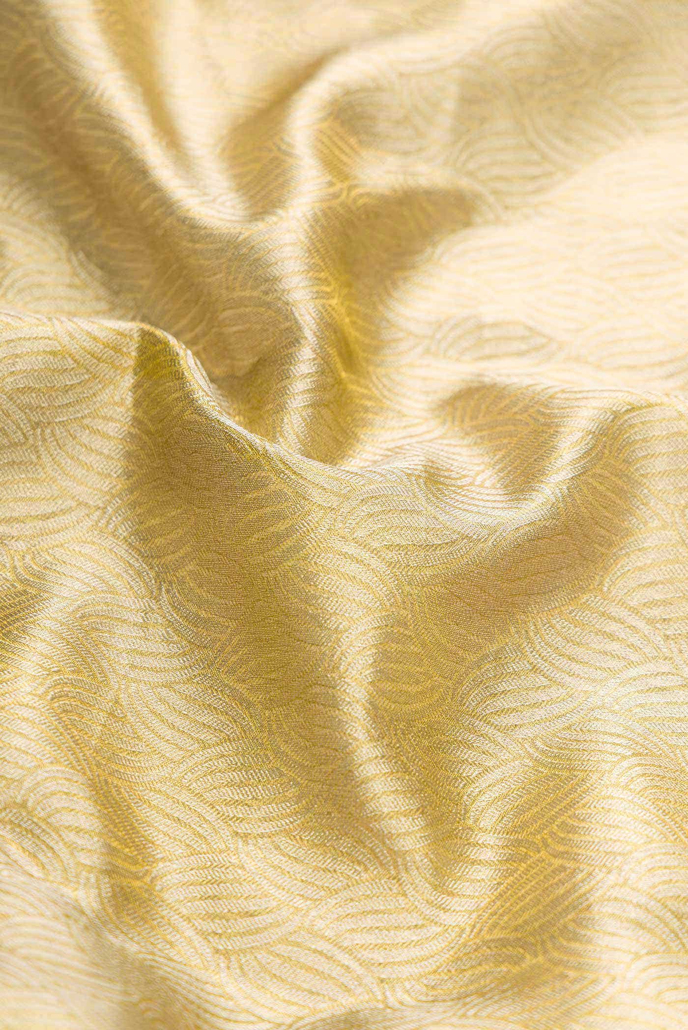 Gold Dual Tone Kanchipuram Tissue Silk Saree