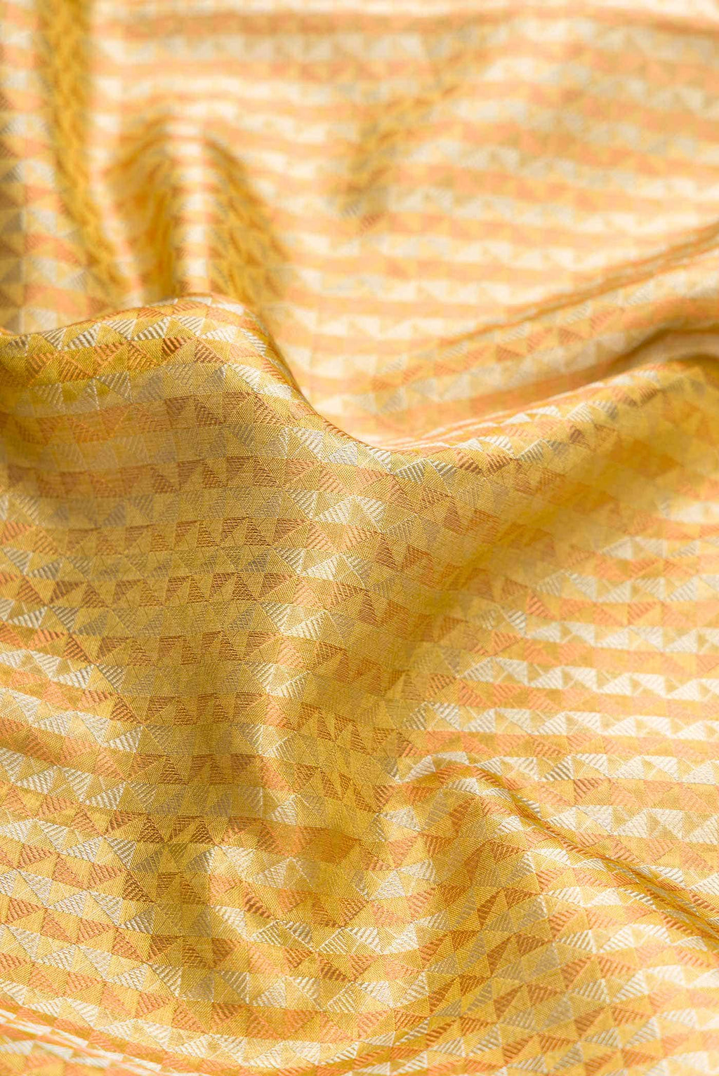 Gold Dual Tone Kanchipuram Tissue Silk Saree