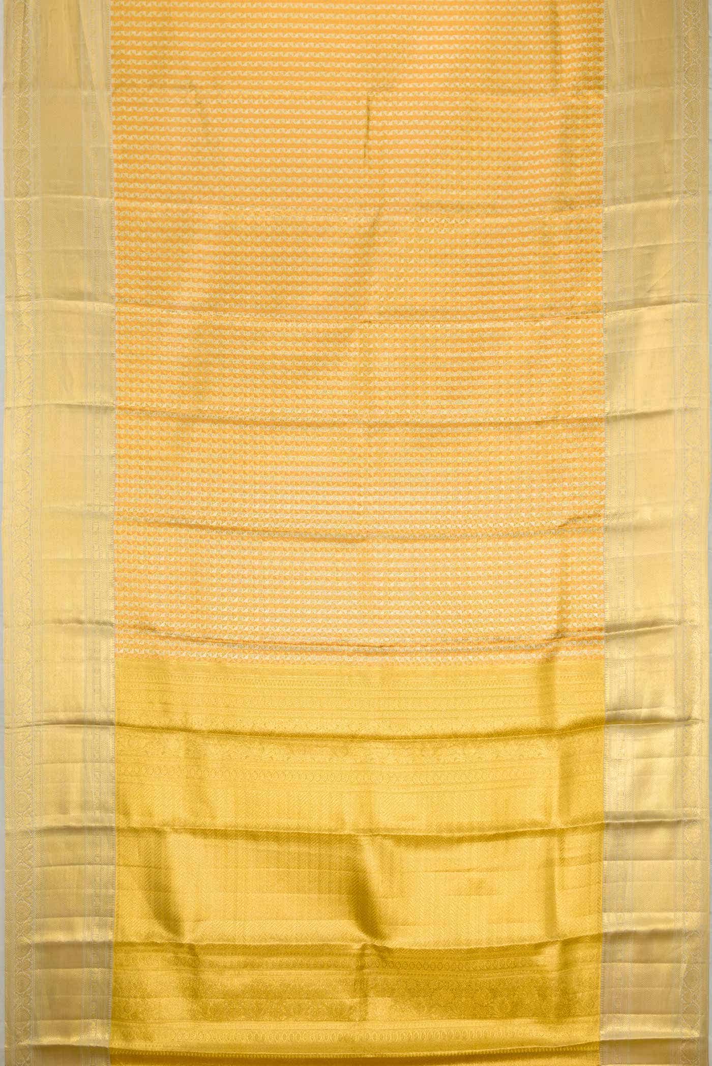 Gold Dual Tone Kanchipuram Tissue Silk Saree