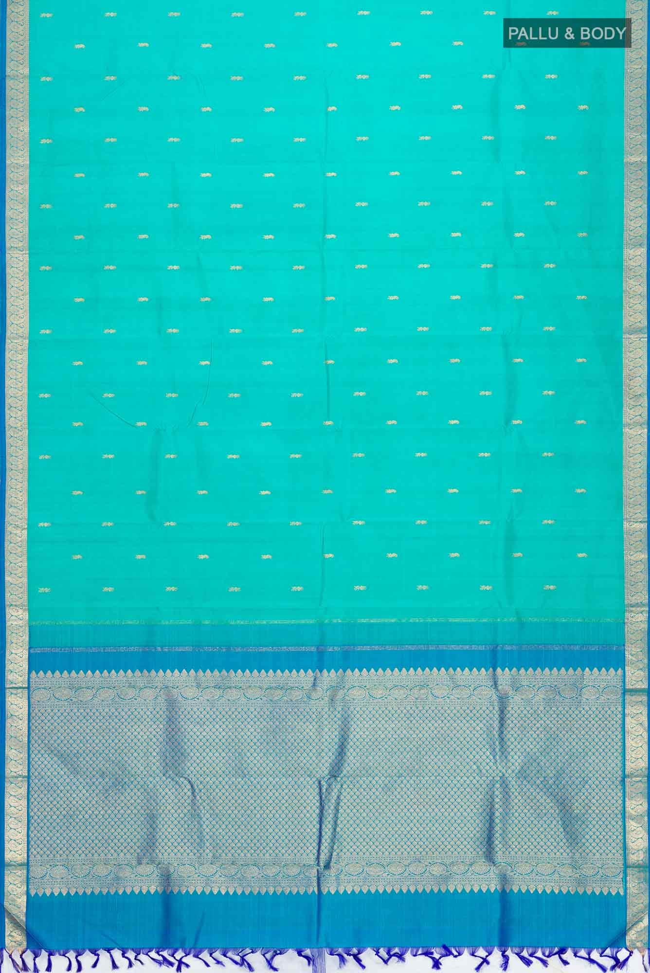 Blue Kanchipuram Silk Saree