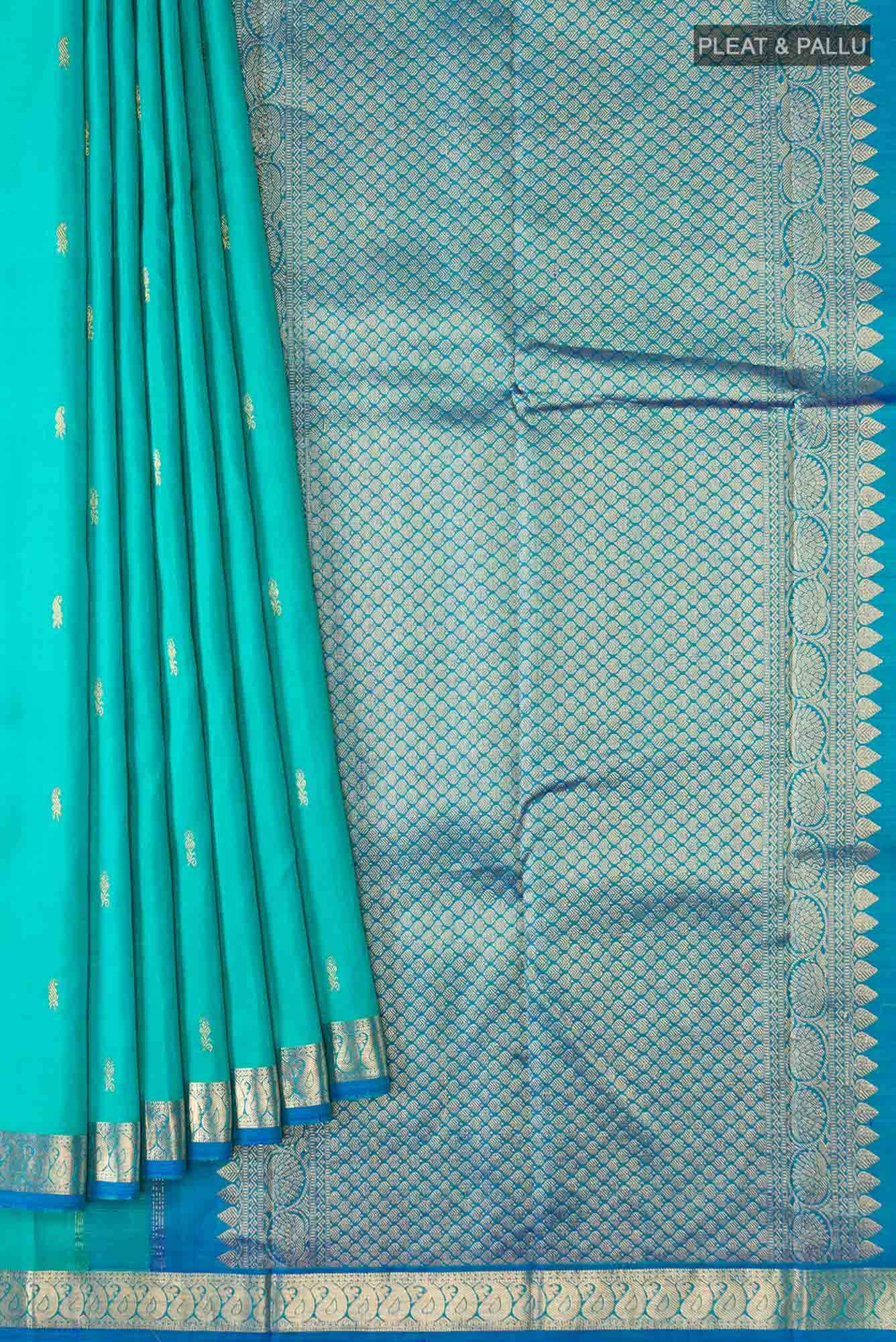 Blue Kanchipuram Silk Saree