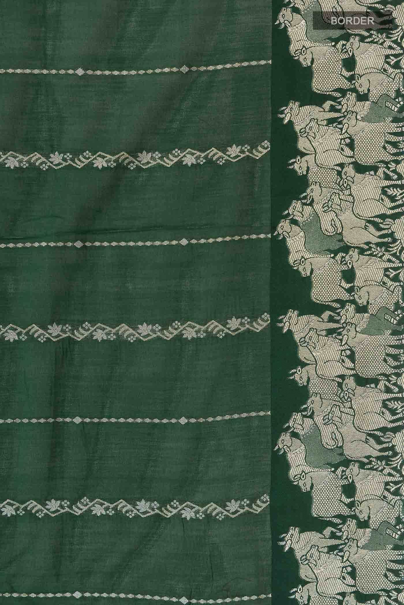 Green Tissue Silk Saree