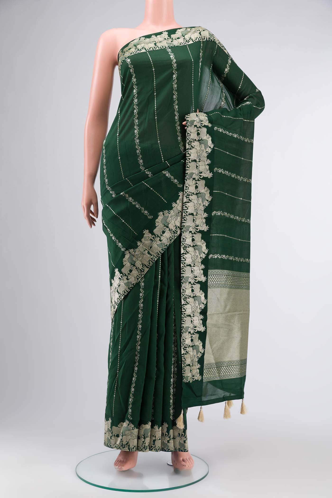 Green Tissue Silk Saree