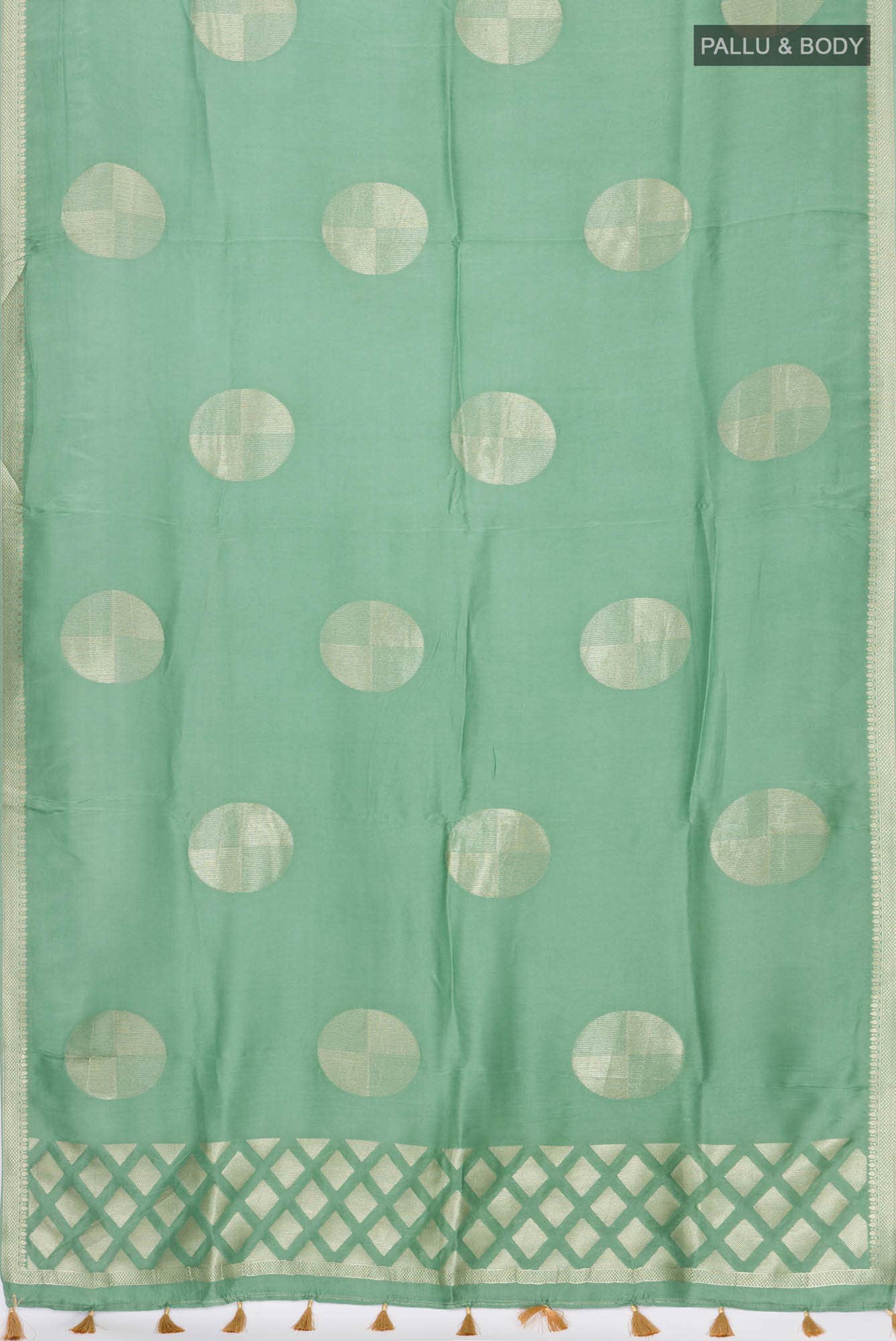 Green Blended Crepe Saree