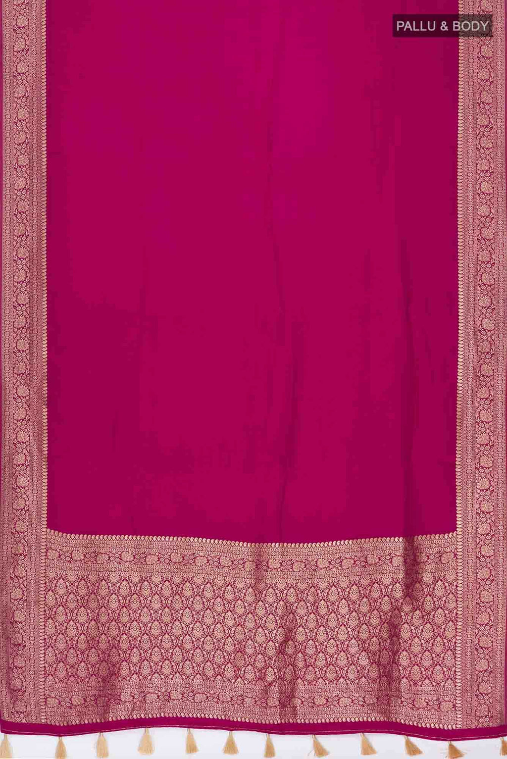 Pink Blended Crepe Saree