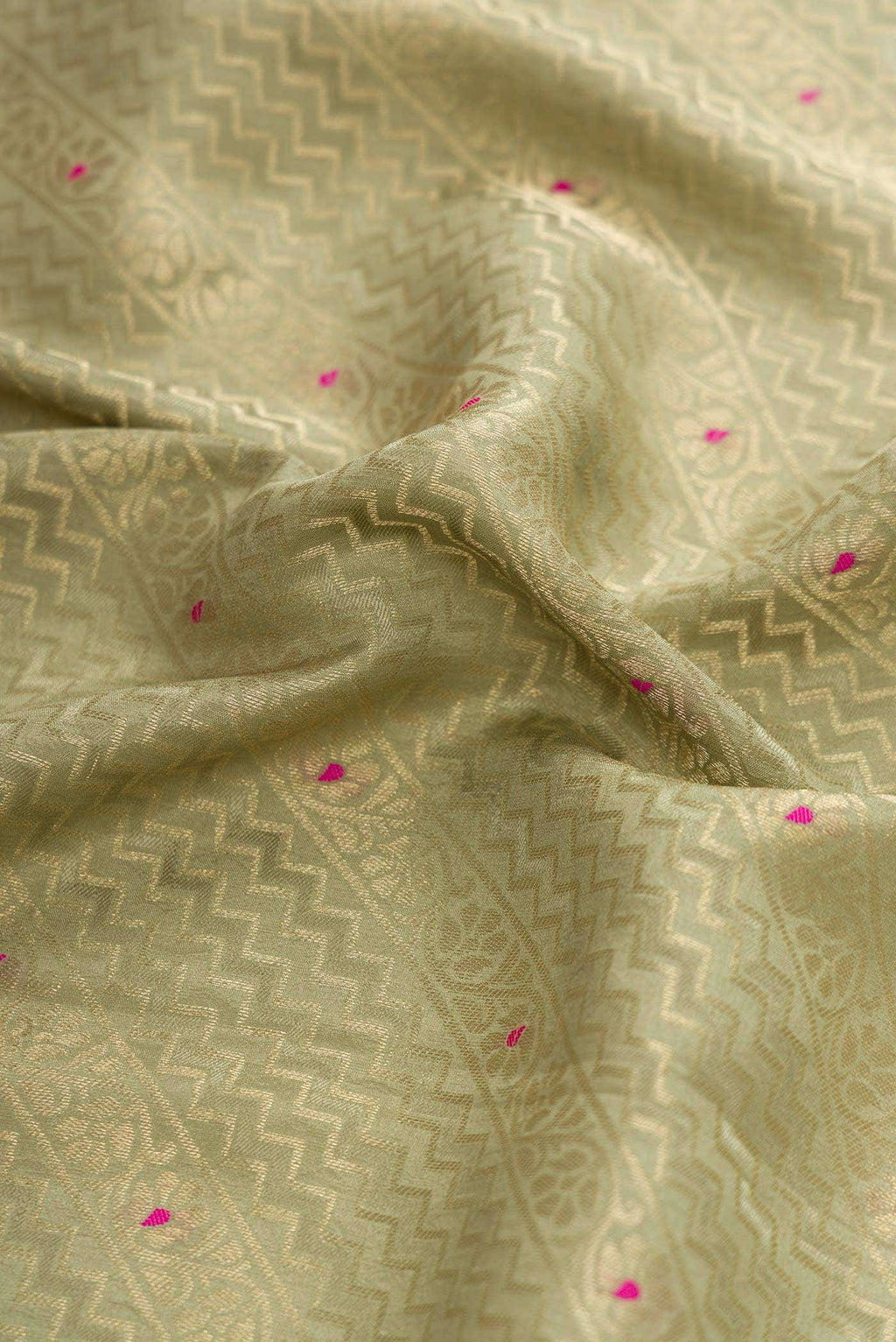 Green Mysore Georgette Saree