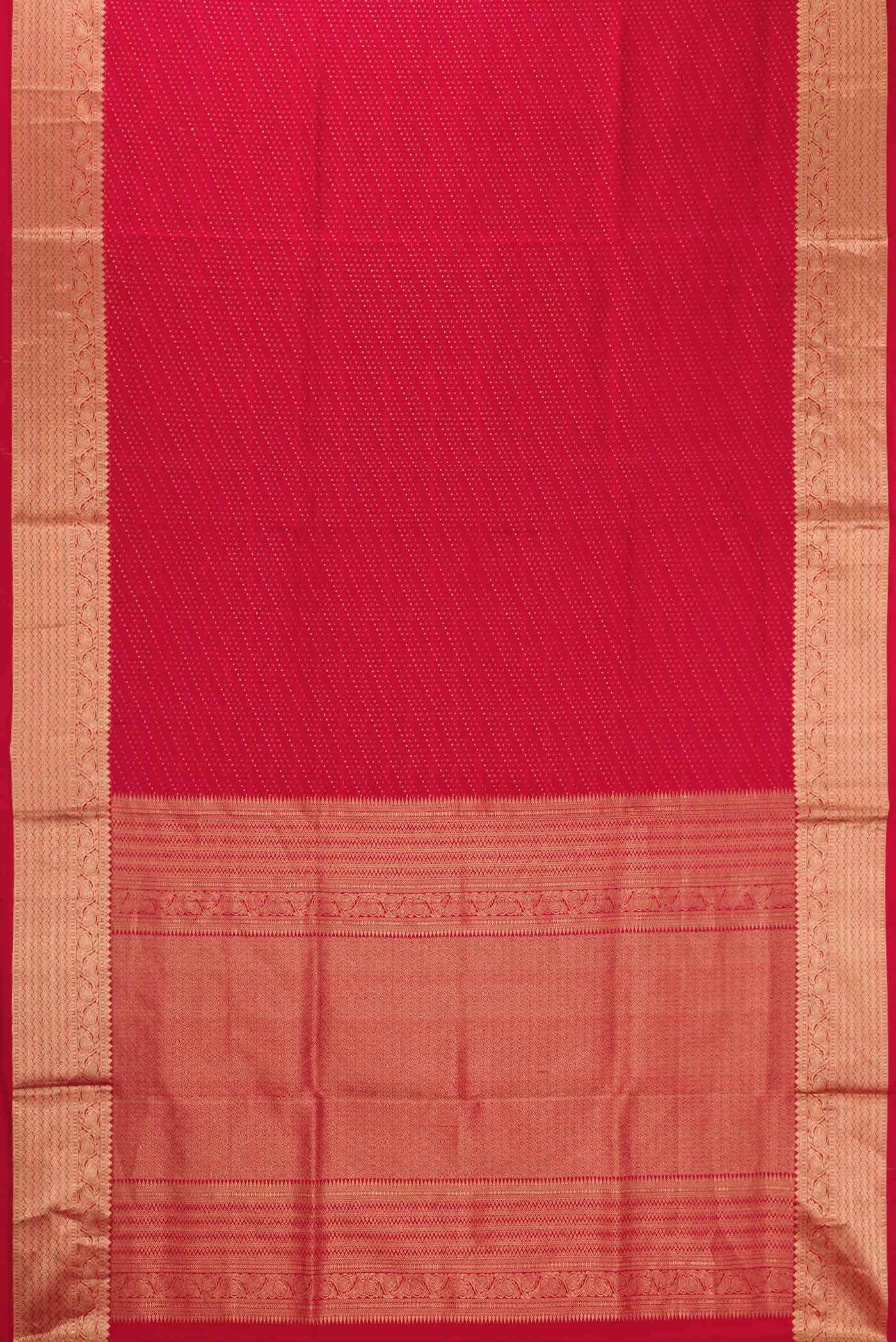 Red Dual Tone Soft Silk Saree