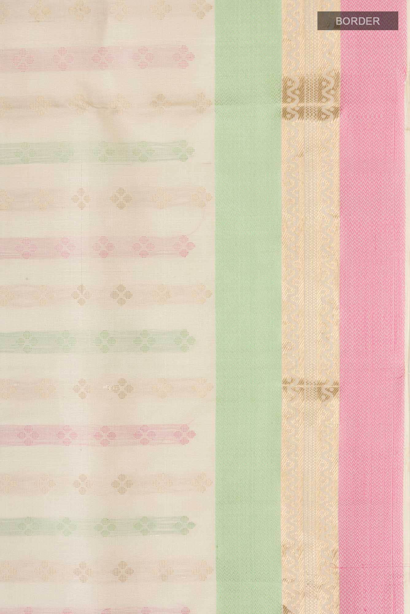 Cream Soft Silk Saree