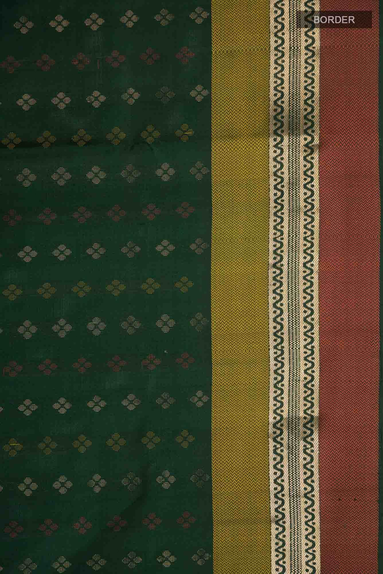 Bottle Green Soft Silk Saree