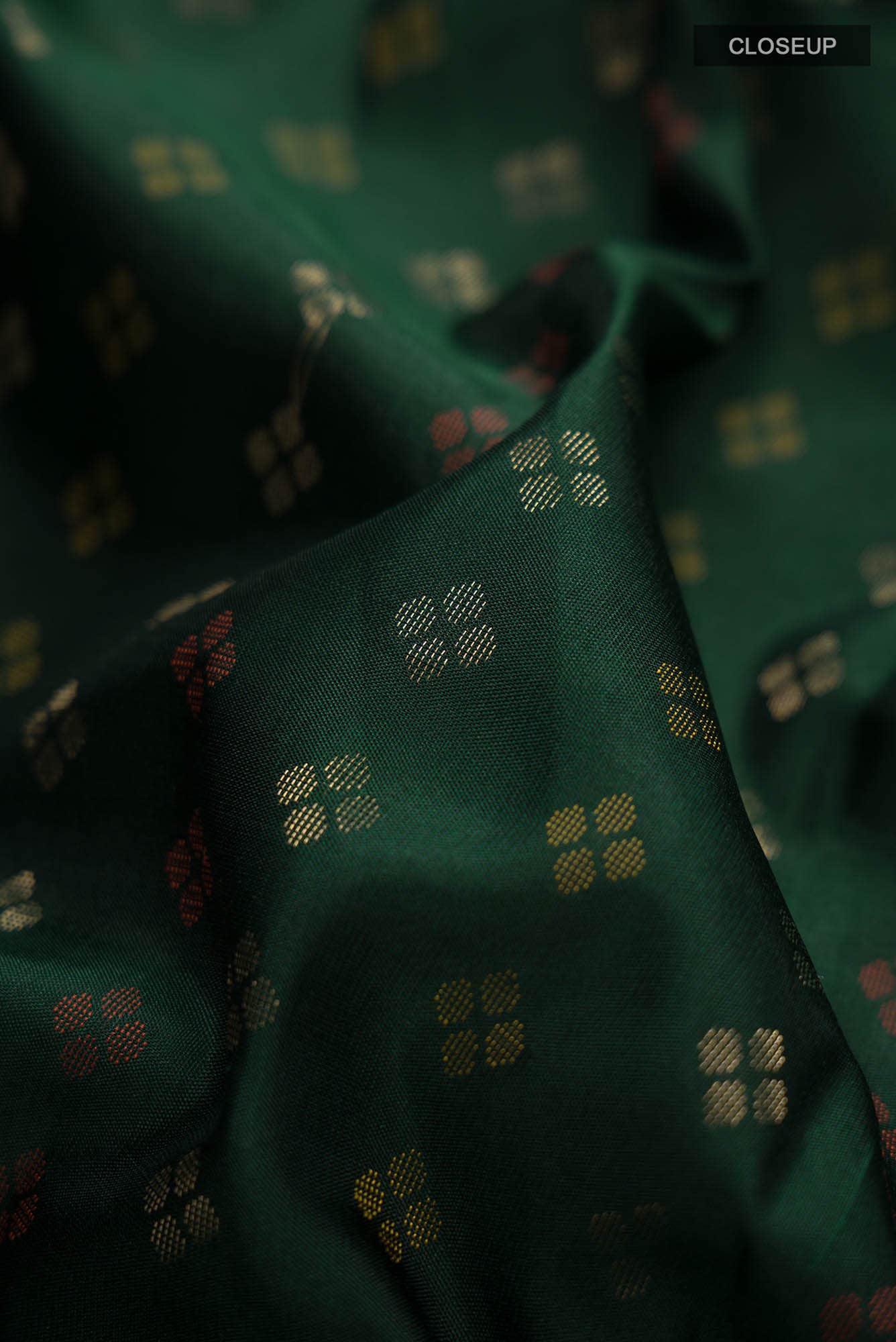 Bottle Green Soft Silk Saree