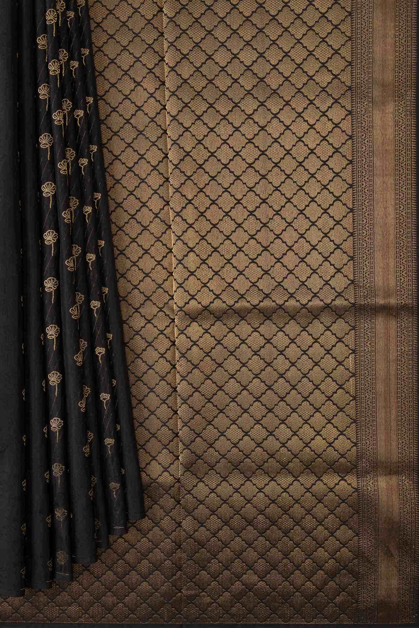 Black Soft Silk Saree
