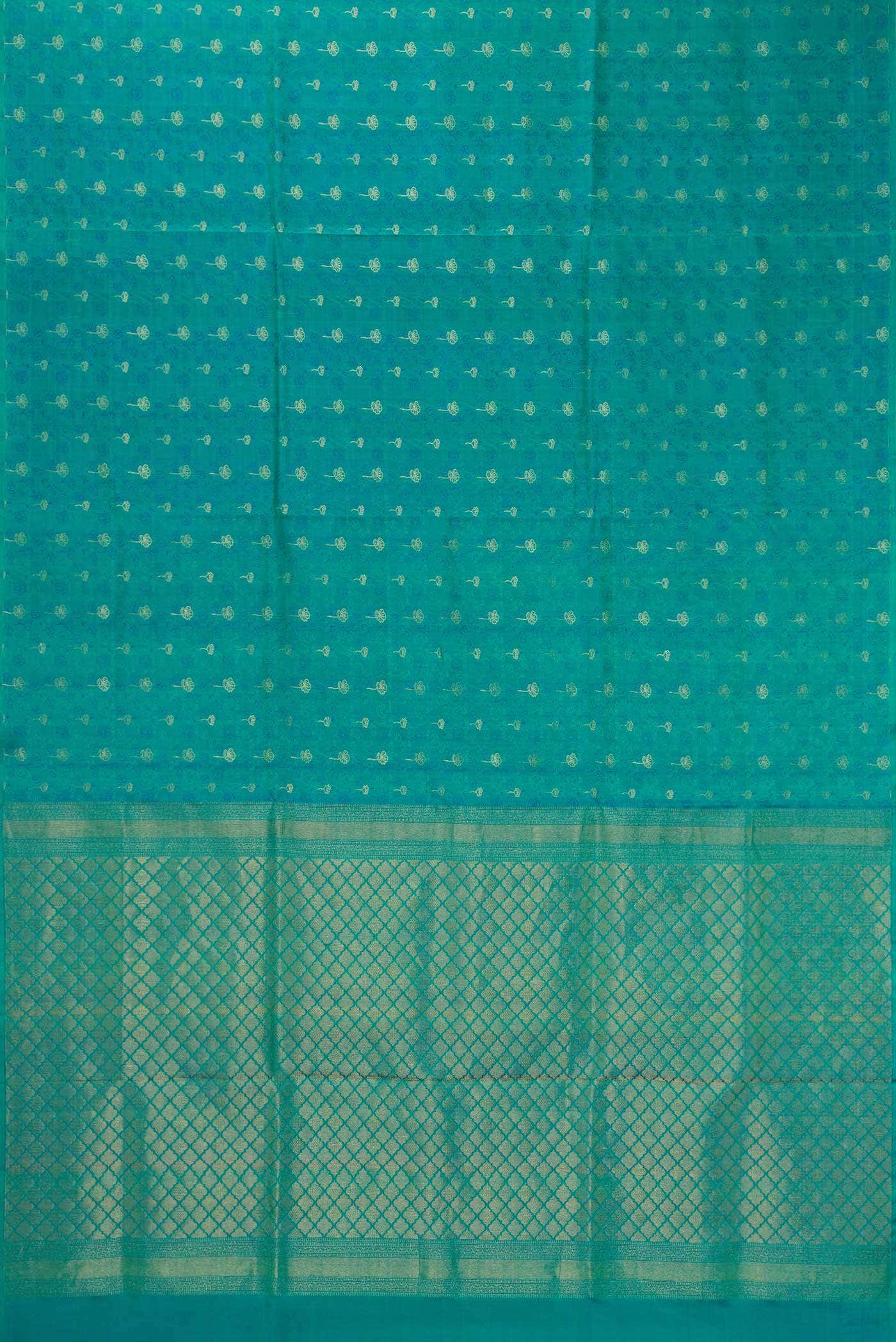 Green Dual Tone Soft Silk Saree
