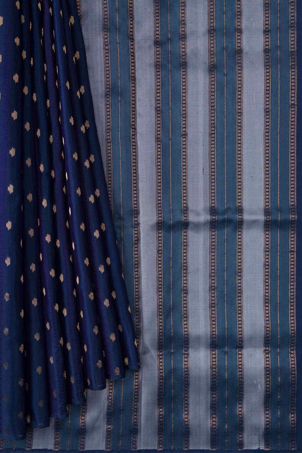 Peacock Blue Soft Silk Saree