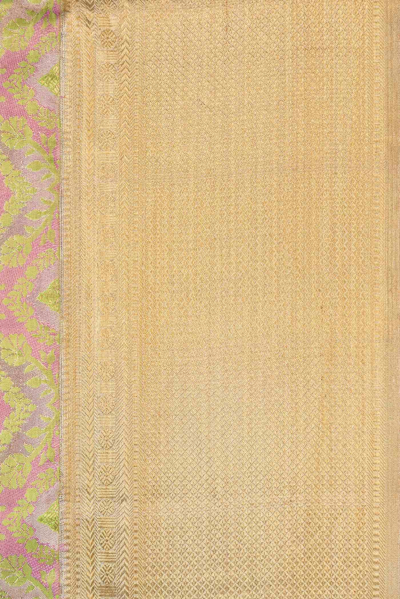 Gold Dual Tone Kanchipuram Tissue Silk Saree
