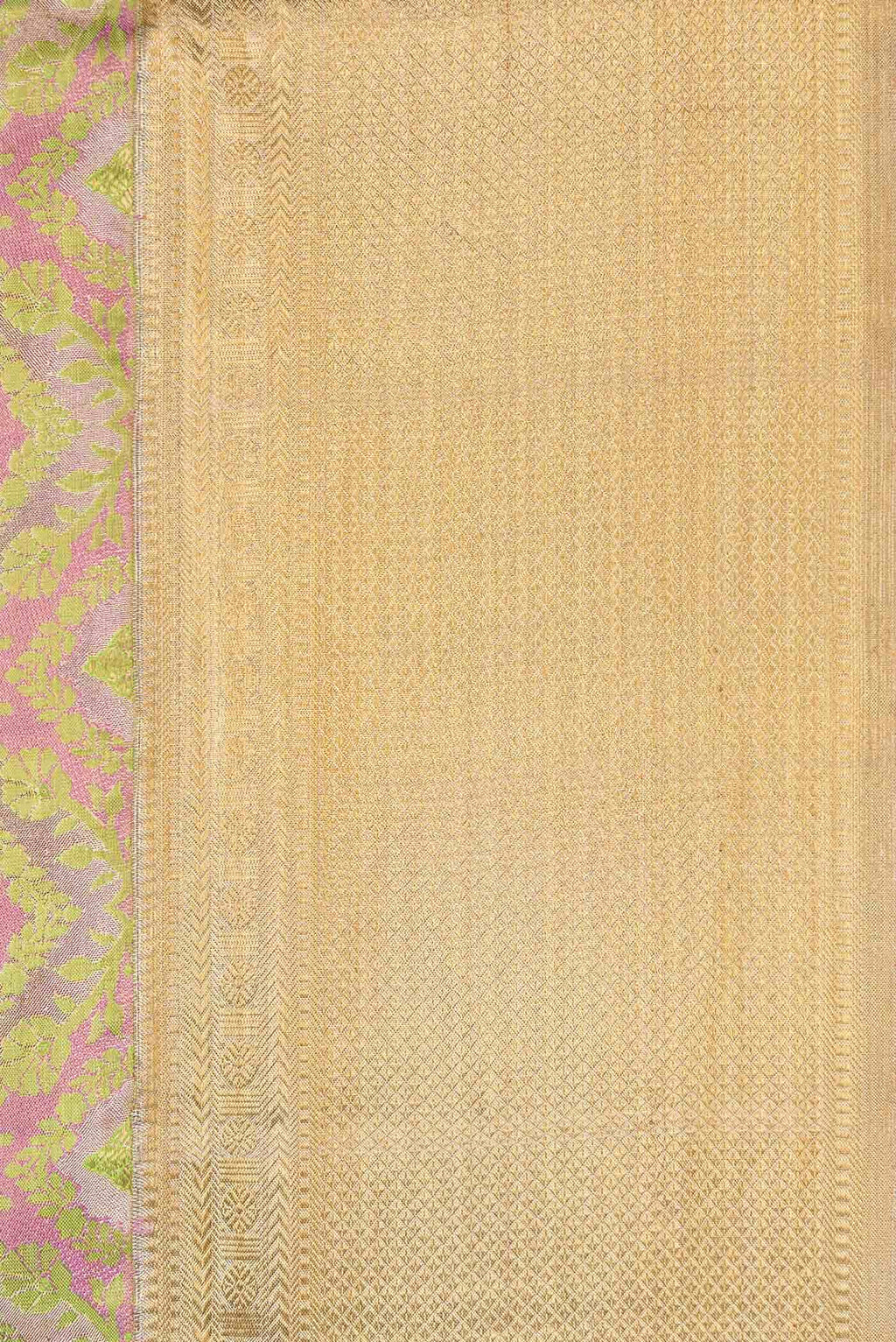 Gold Dual Tone Kanchipuram Tissue Silk Saree