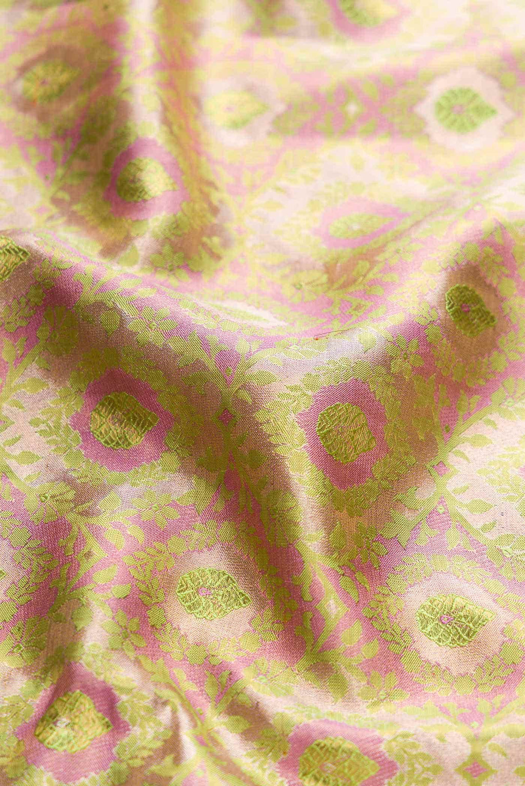 Gold Dual Tone Kanchipuram Tissue Silk Saree