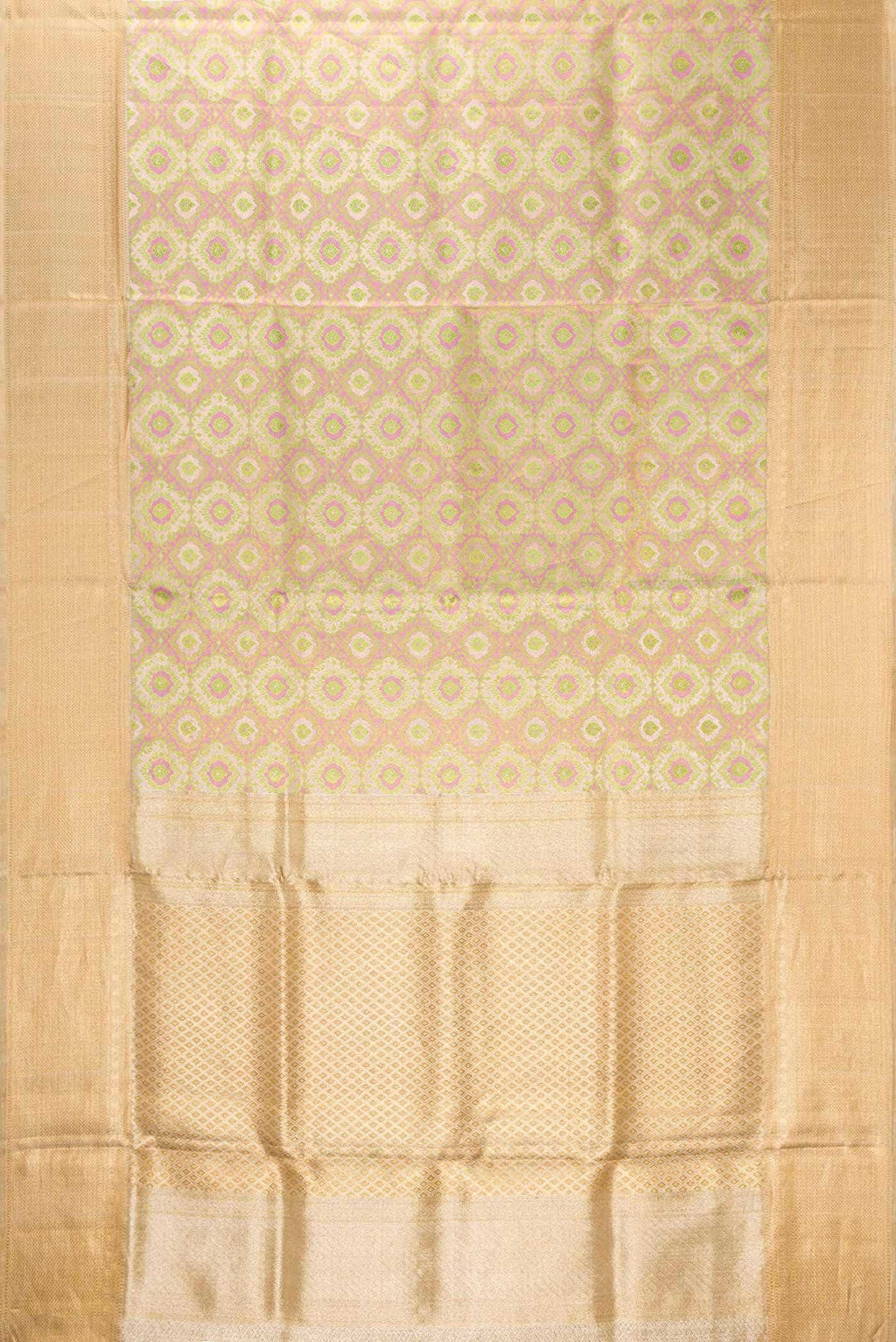 Gold Dual Tone Kanchipuram Tissue Silk Saree